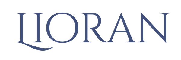Stylized text spelling 'IIORAN' in dark blue on a black background.