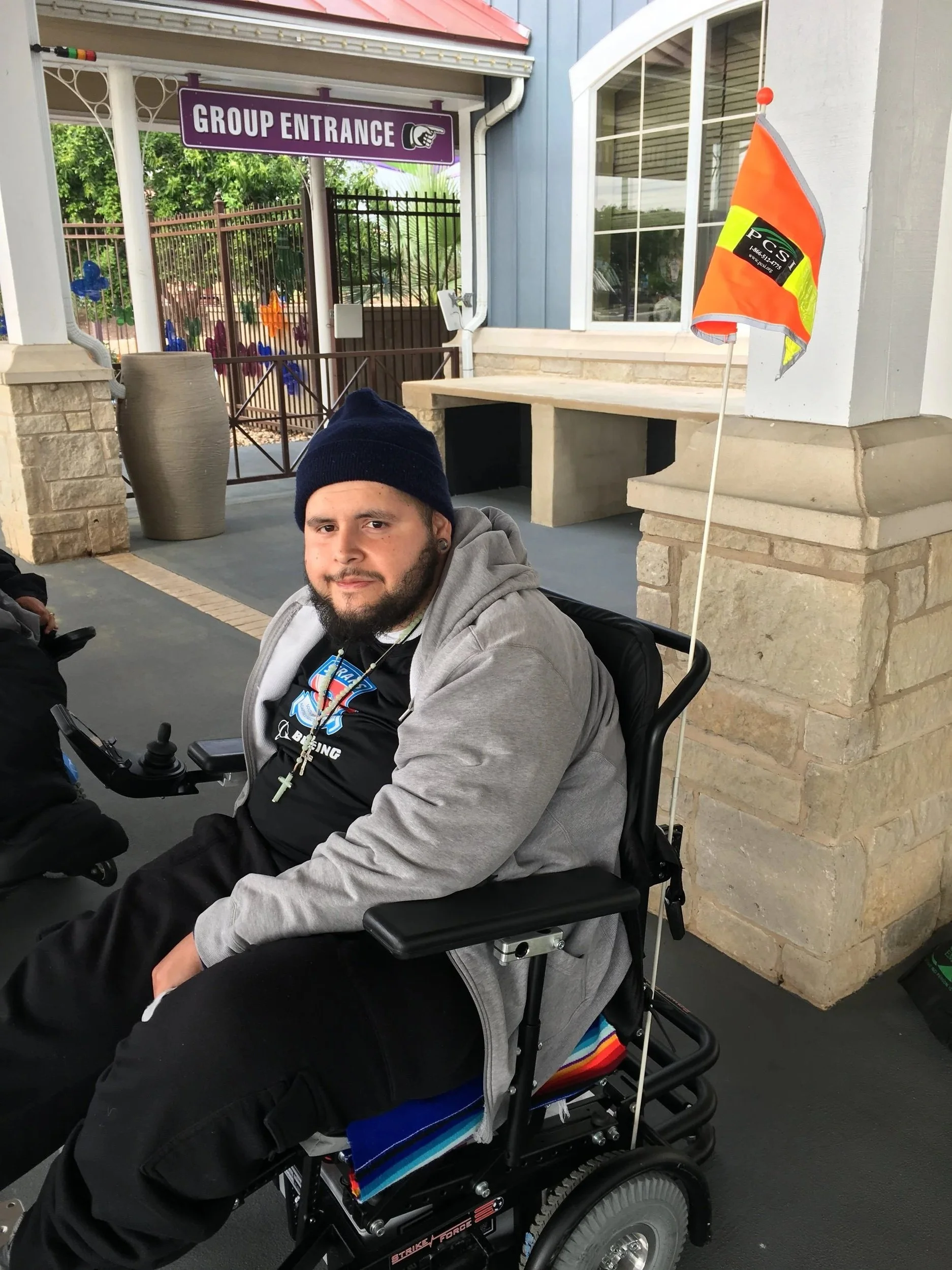 Eddie was hit by a vehicle before receiving his flag. 