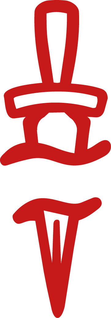 A red dagger illustration.