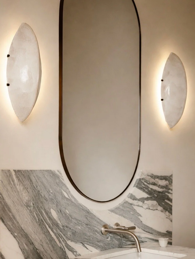 Bathroom wall lighting installation with modern sconces by licensed electrician in Sutherland Shire