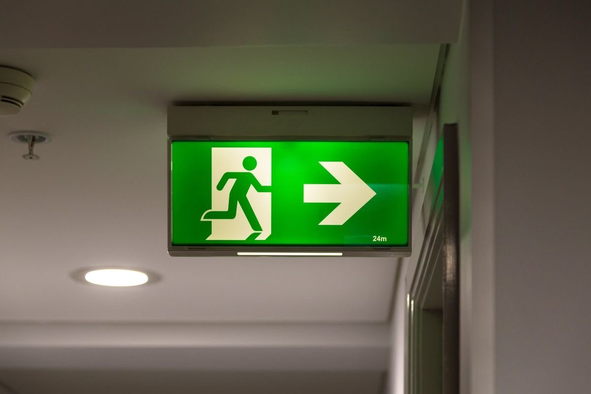 Emergency exit sign installation and compliance testing in Sutherland Shire building