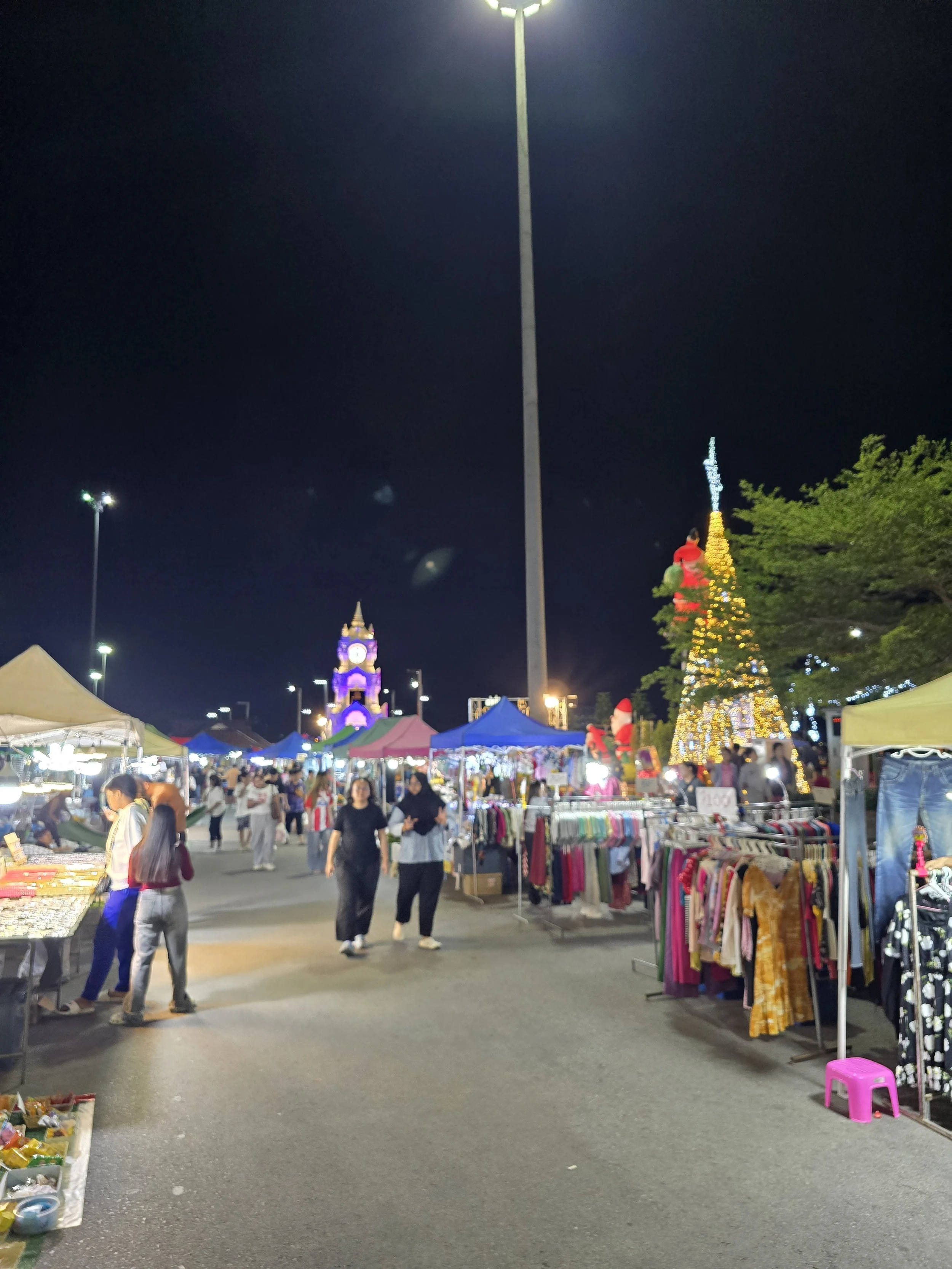 Market in front of Clock Tower - Tal Carmel.jpg