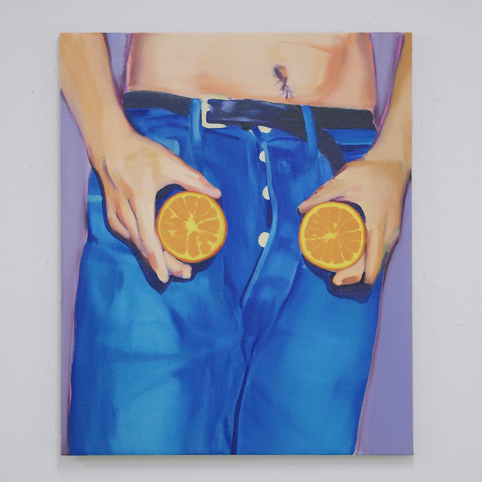 Synthetic Orange, 2025, Oil on Canvas, 727mm x 606mm