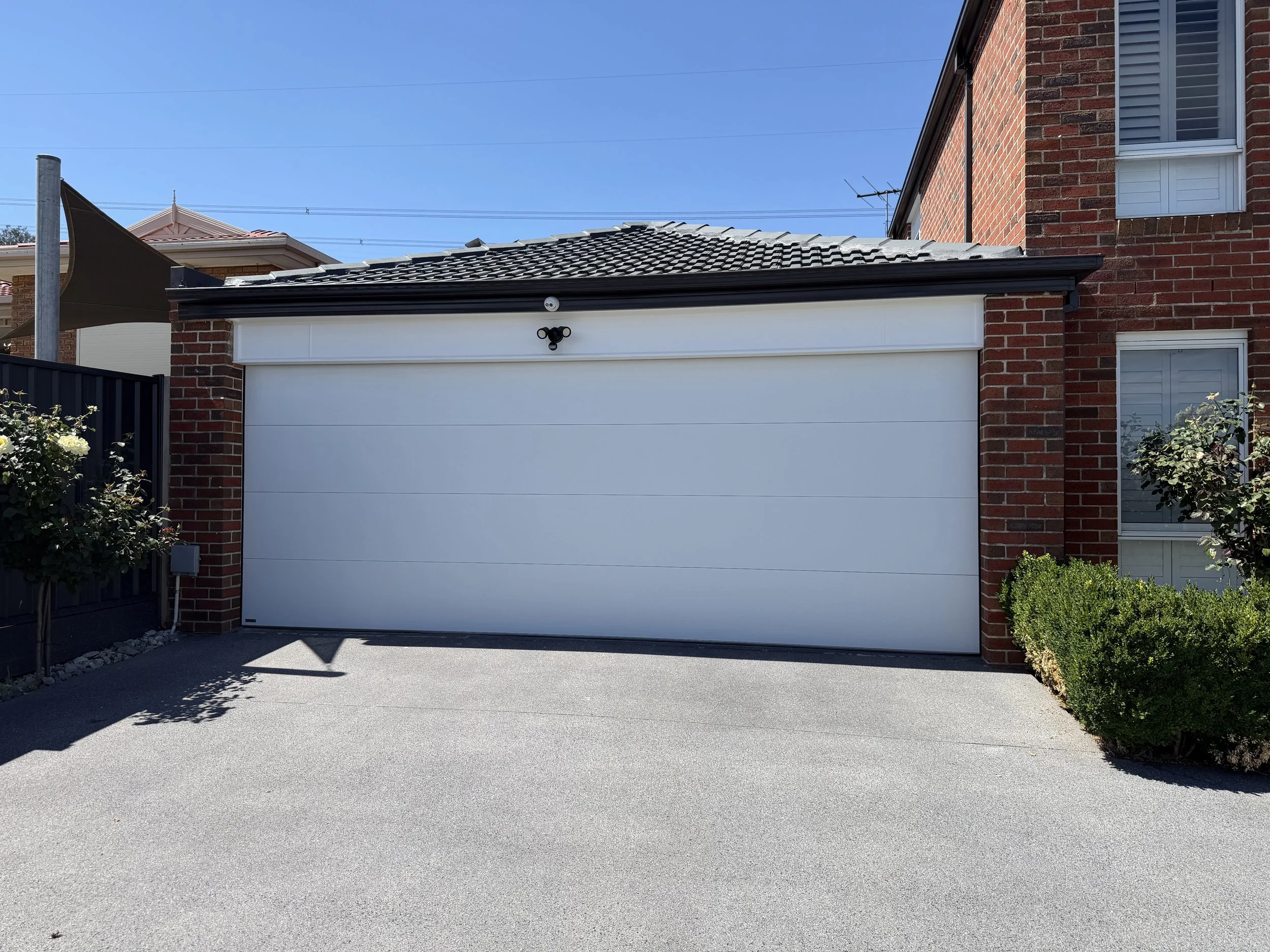 Custom garage door installation with clean finish and alignment  in Rosebud