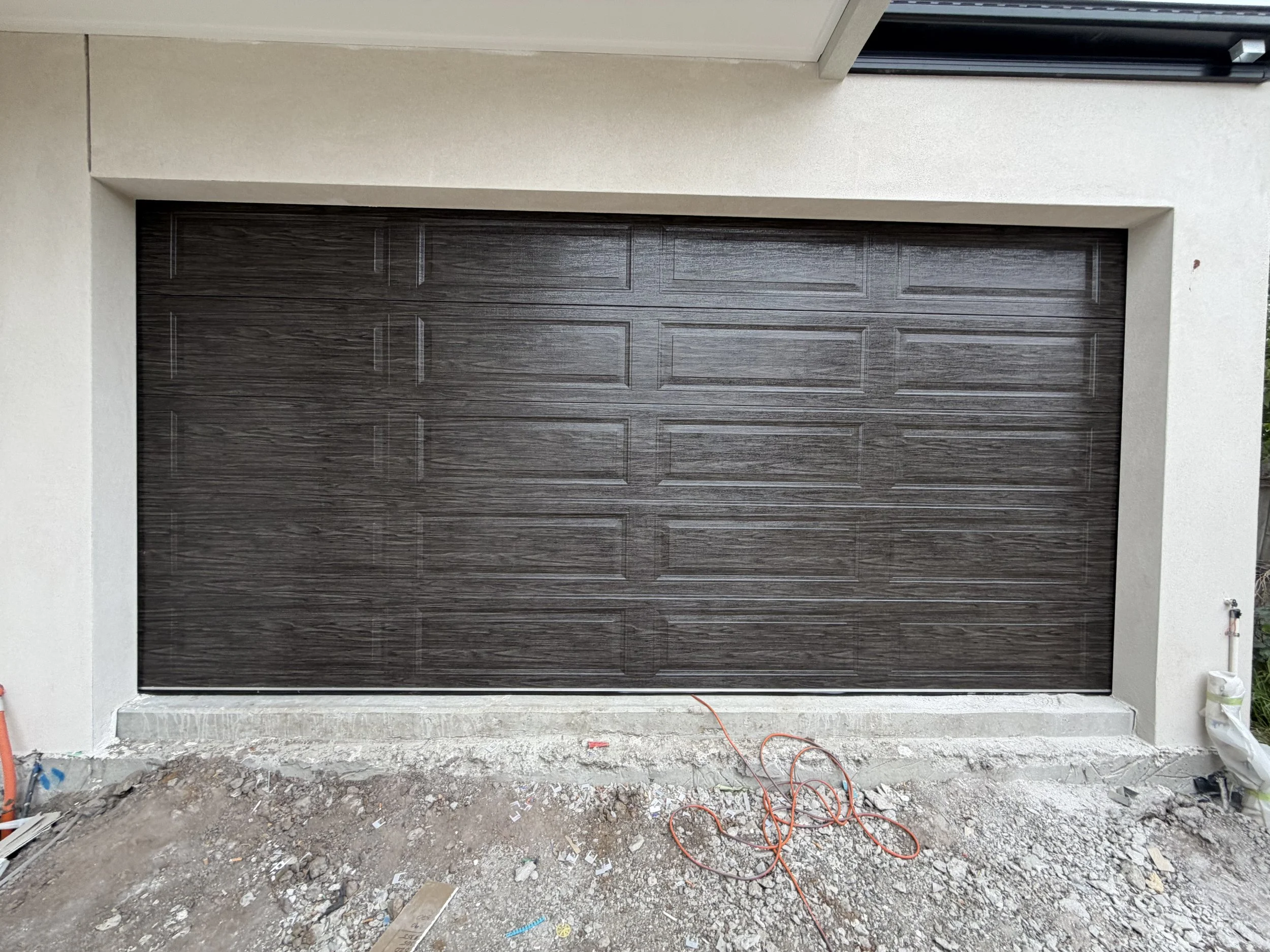 Newly installed garage door on residential home in Carrum Downs