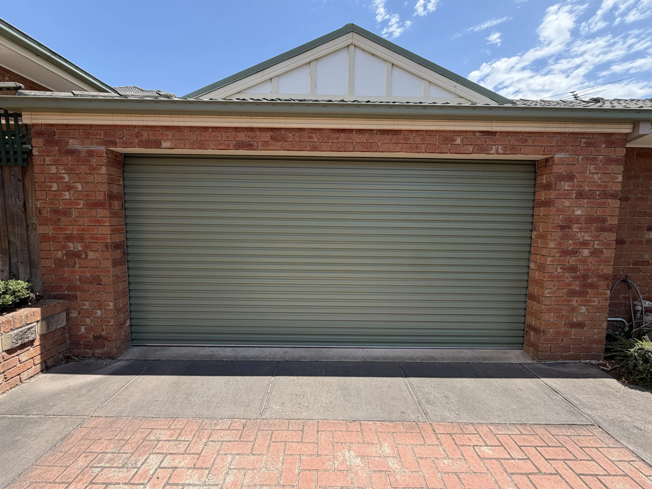 Routine garage door maintenance completed
