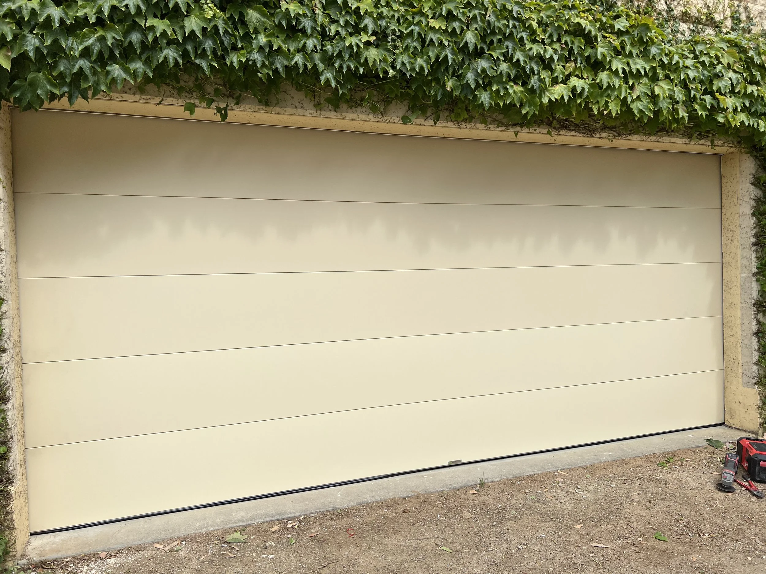 Garage door repair completed restoring smooth operation