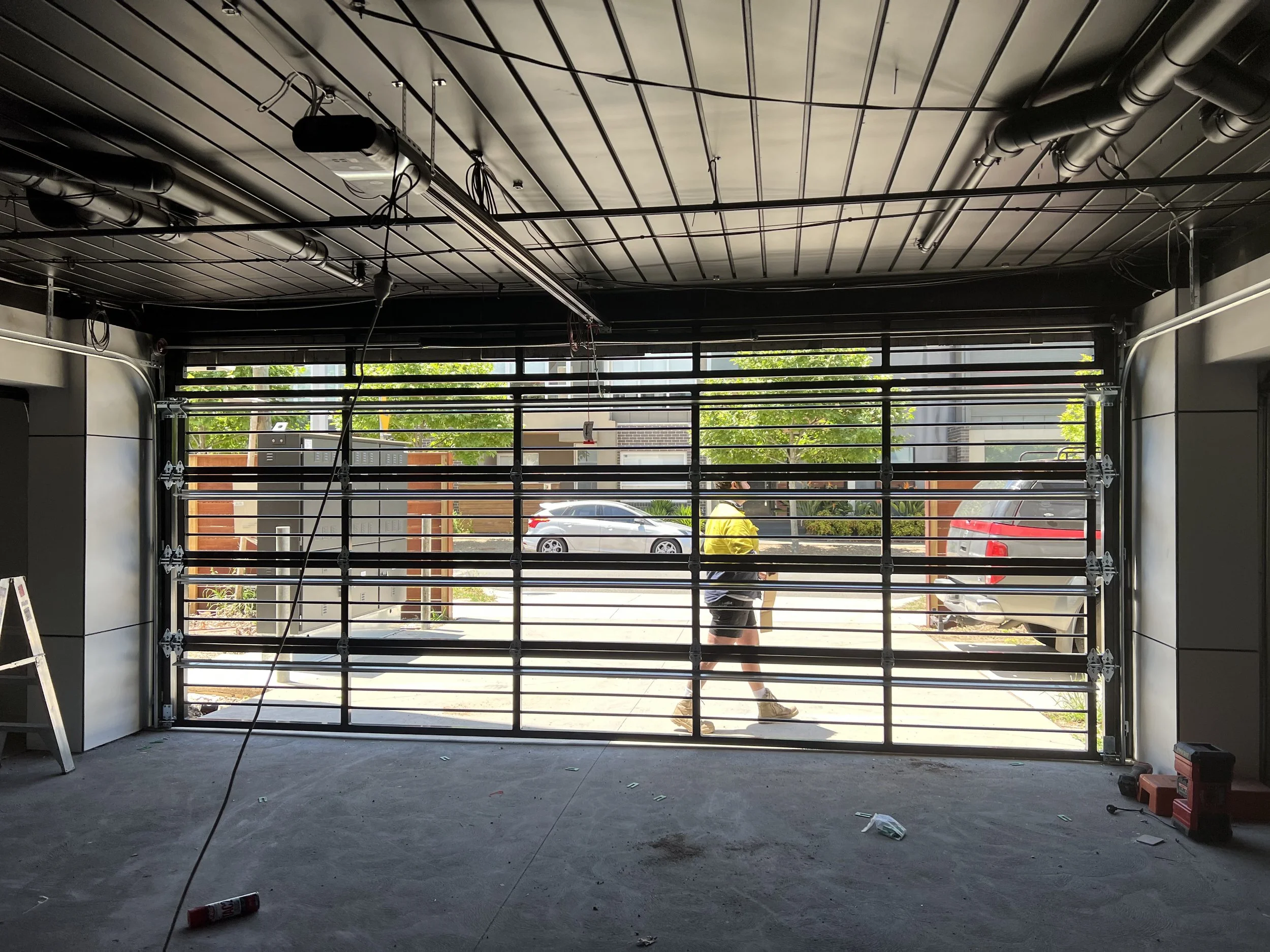 Custom garage door installation with clean finish and alignment Rosebud