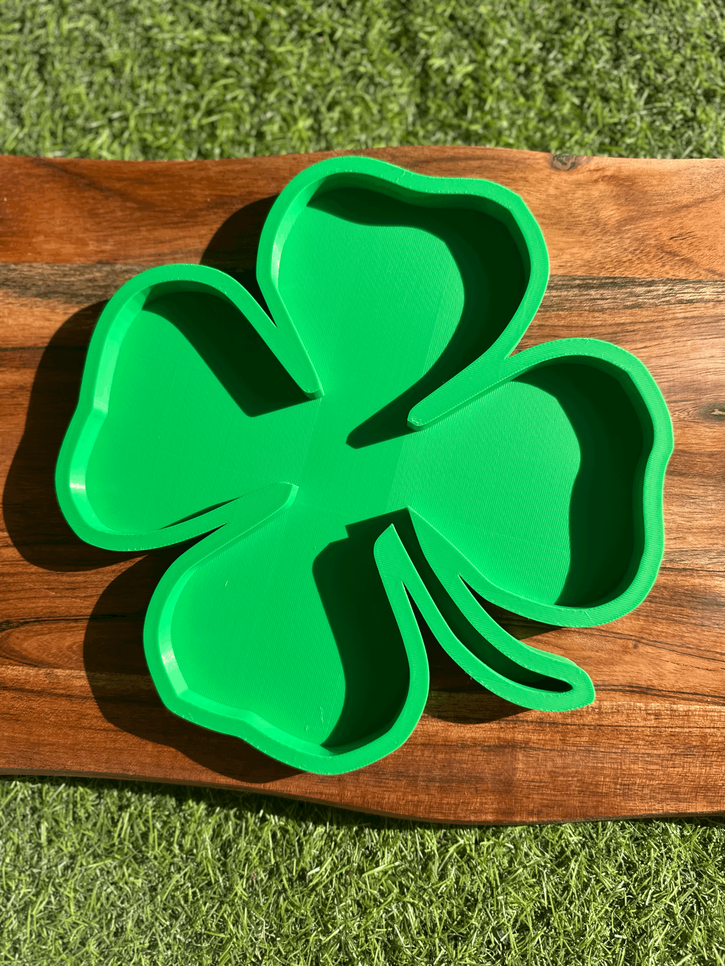 Four Leaf Clover Sensory Tray