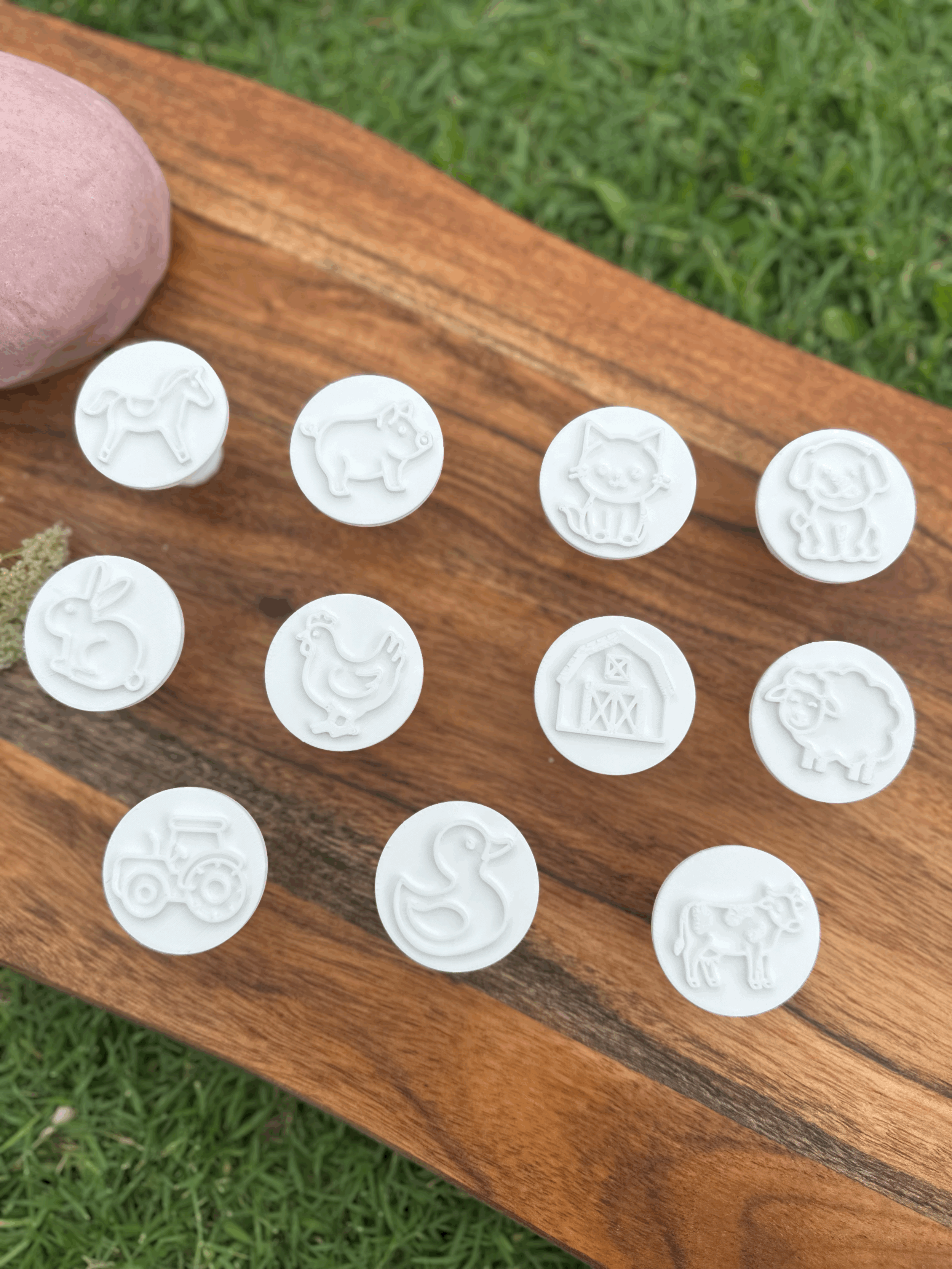 Playdough Cutter & Stamper Set | Farm Yard