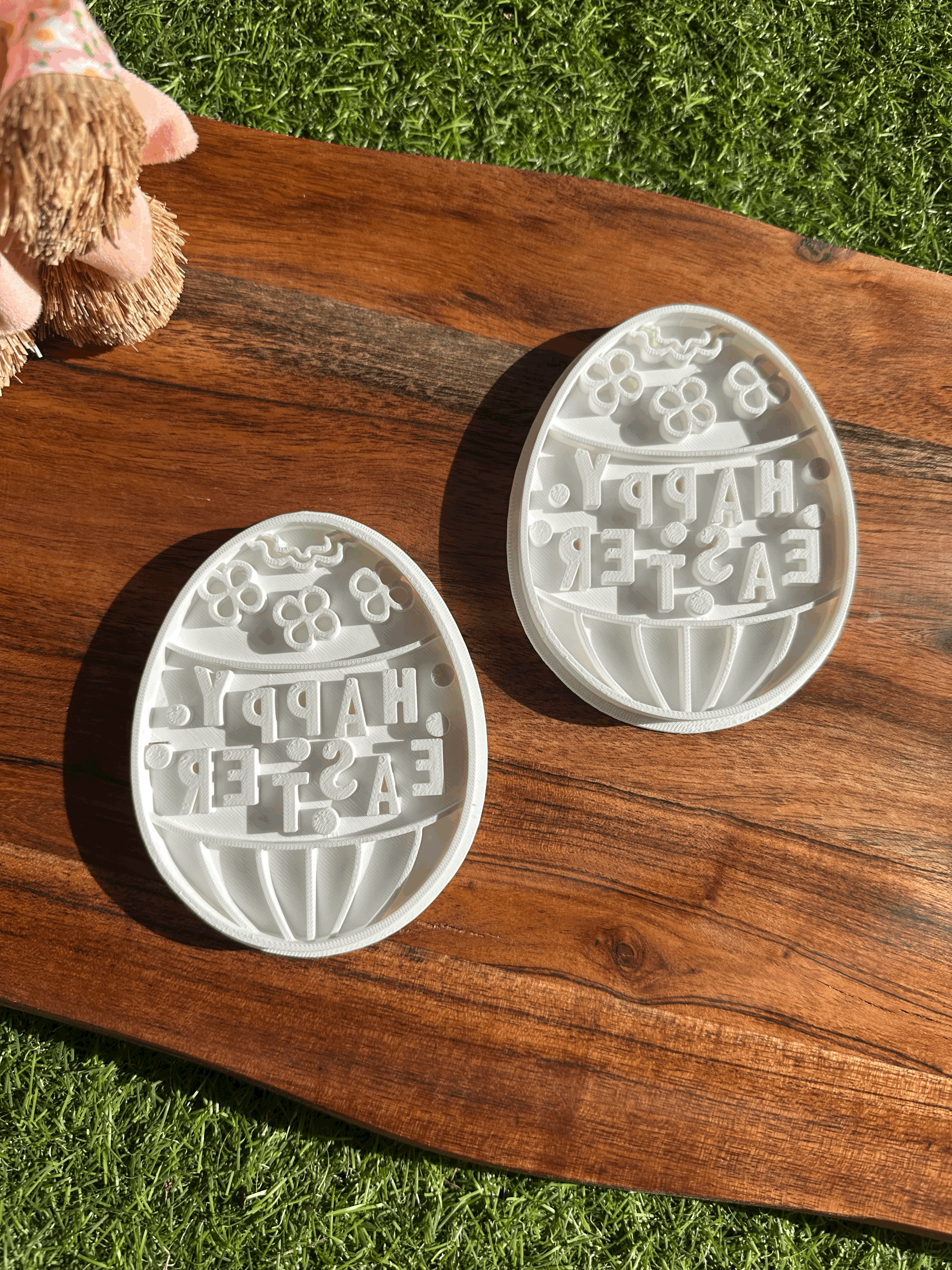 Playdough Cutter & Stamper Set | Happy Easter Cutters – Set of 2