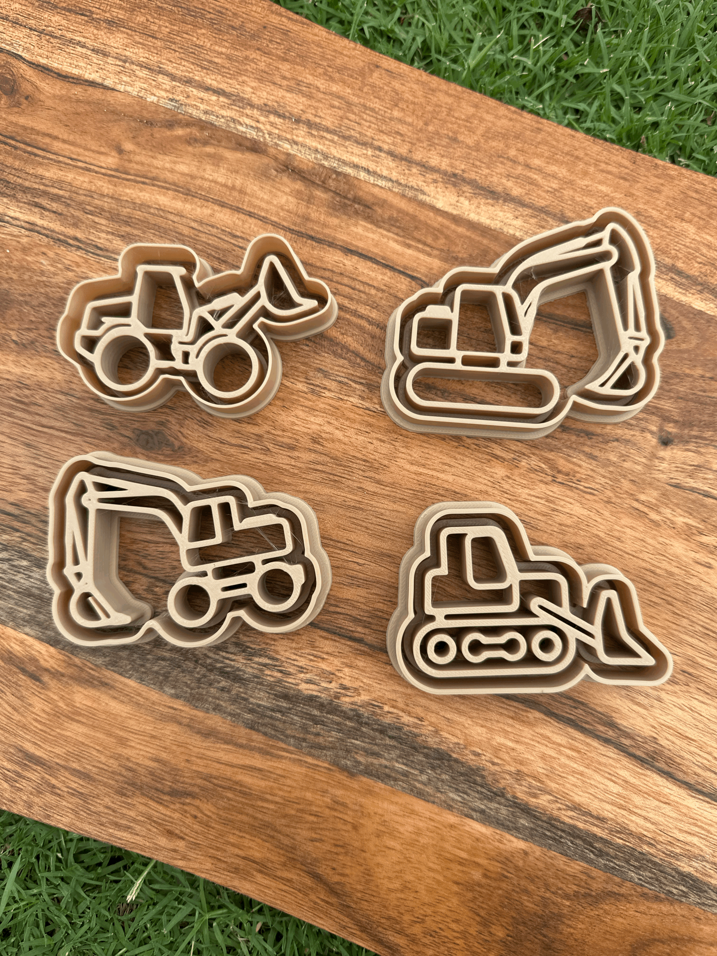 Playdough Cutter & Stamper Set | Construction Vehicles
