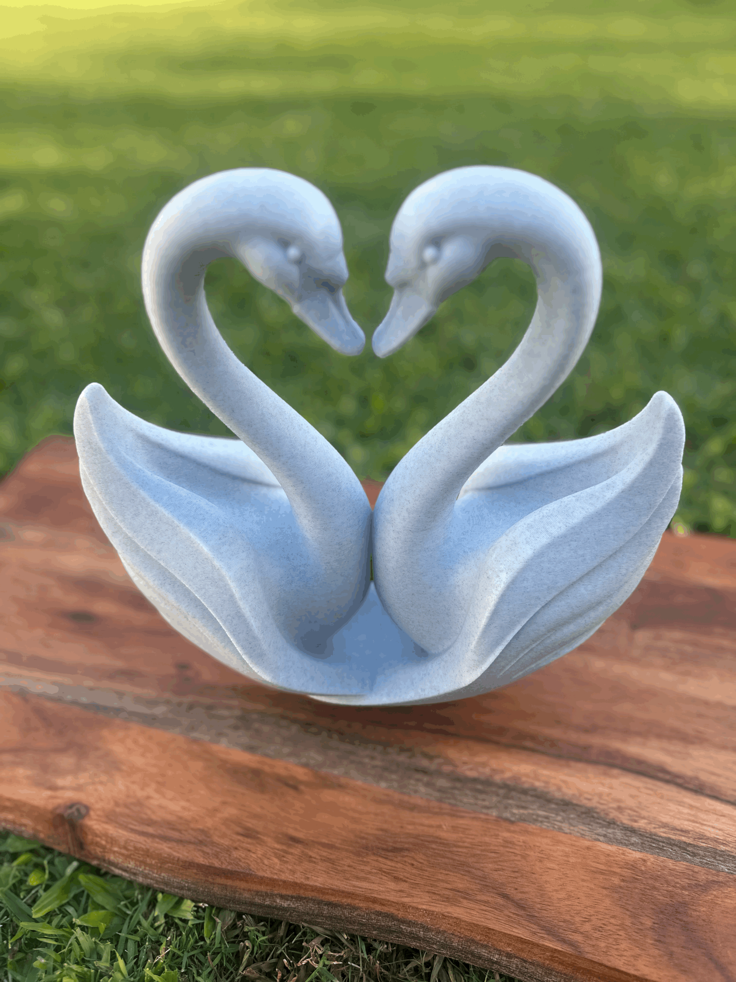 Graceful Pair Swan Ornament