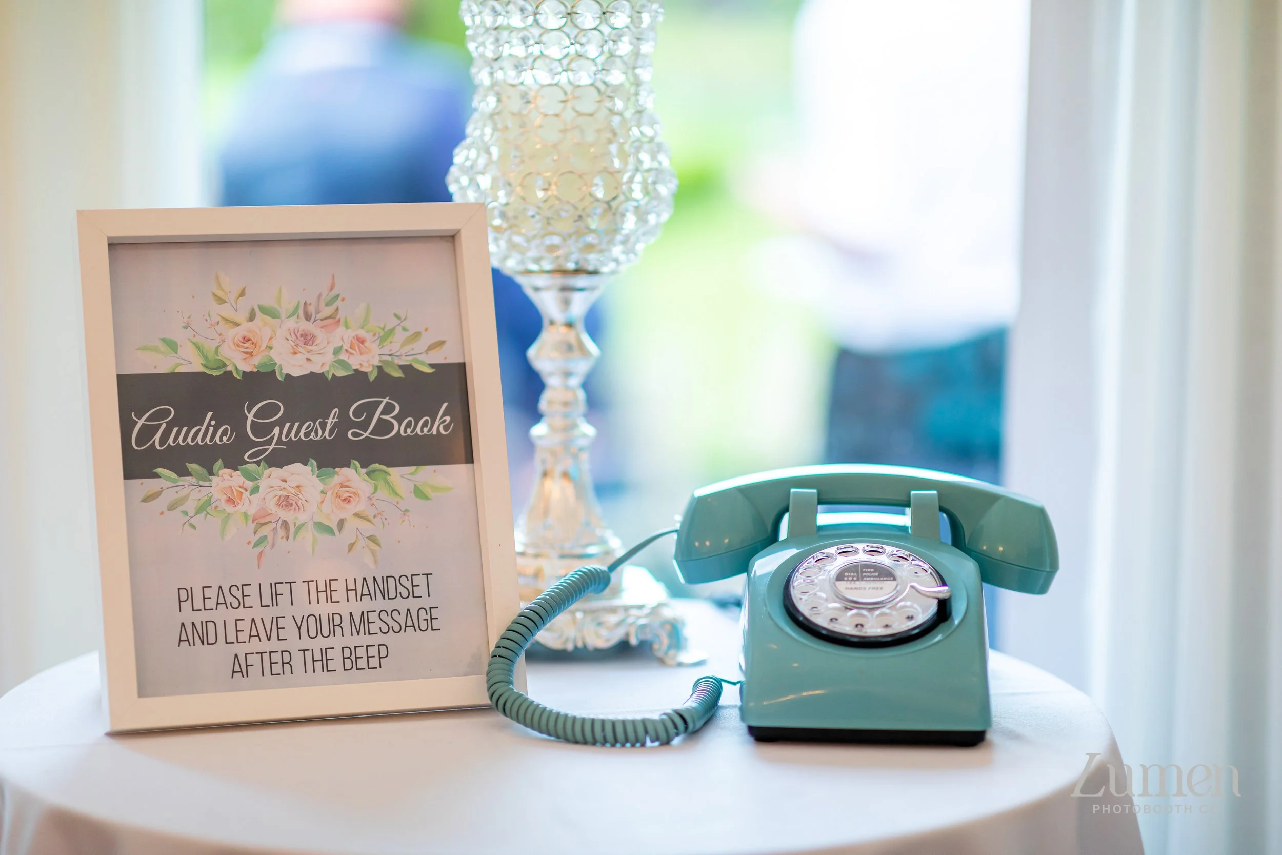 Audio Guestbook Robins Egg Blue