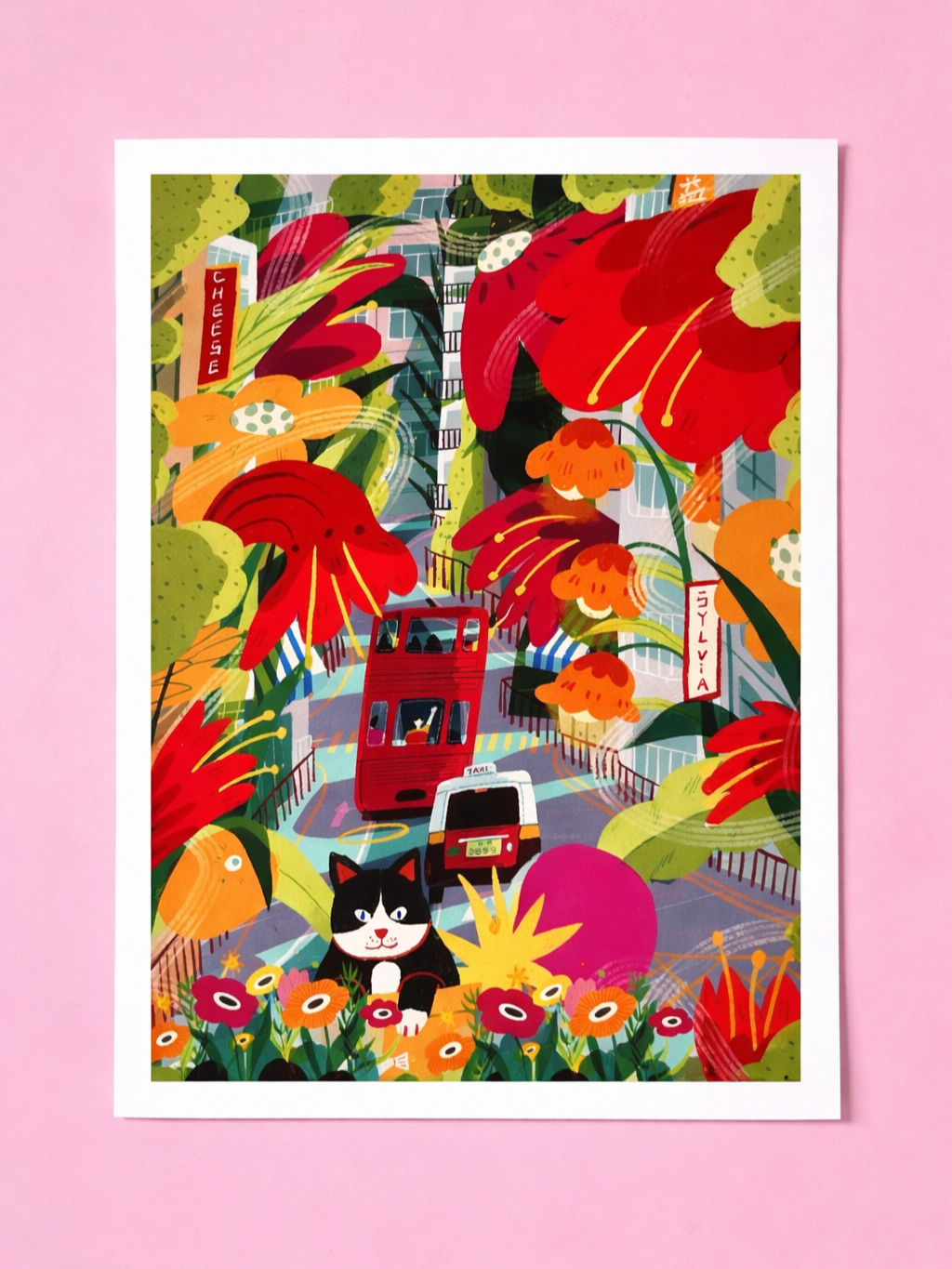 City of Cats Print