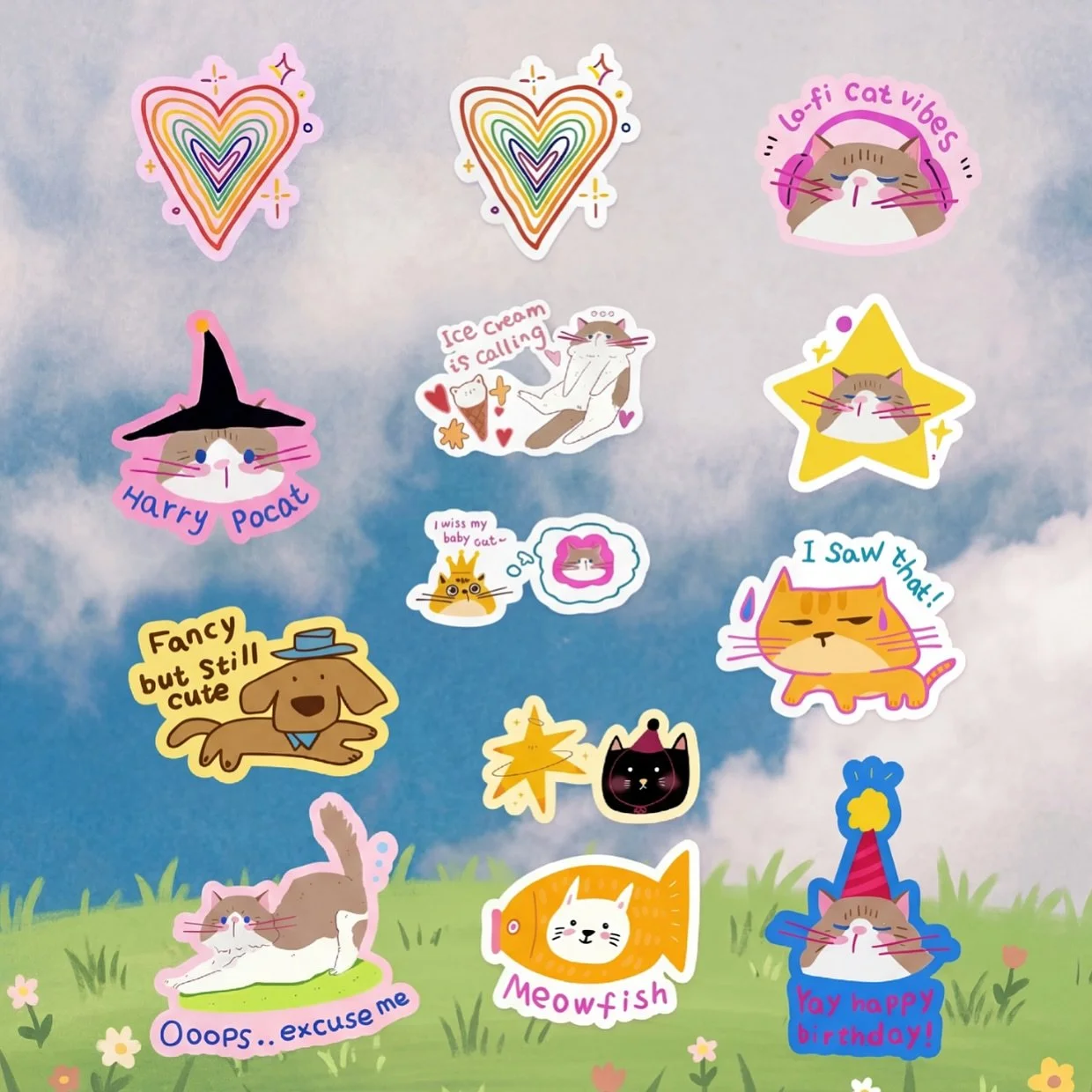 Working on my graphic designer job while also creating new products for my stall🩷 I really love what I do, it&rsquo;s my dream. And I truly take being an artist seriously.
Last week I was working almost every day until 3am&hellip;a bit stressful, bu