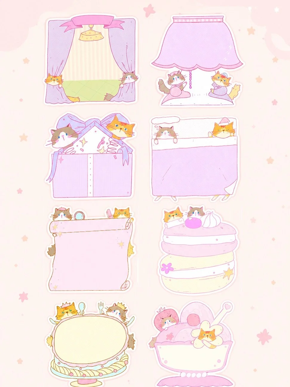 I&rsquo;m so happy I can share these sticky notes with my girls!!🐱 Introducing a new story series of my two cats, Susu &amp; Tea now in two themes: Furniture Story and Dessert Story.

The idea behind these storylines came from the warmth I always fe