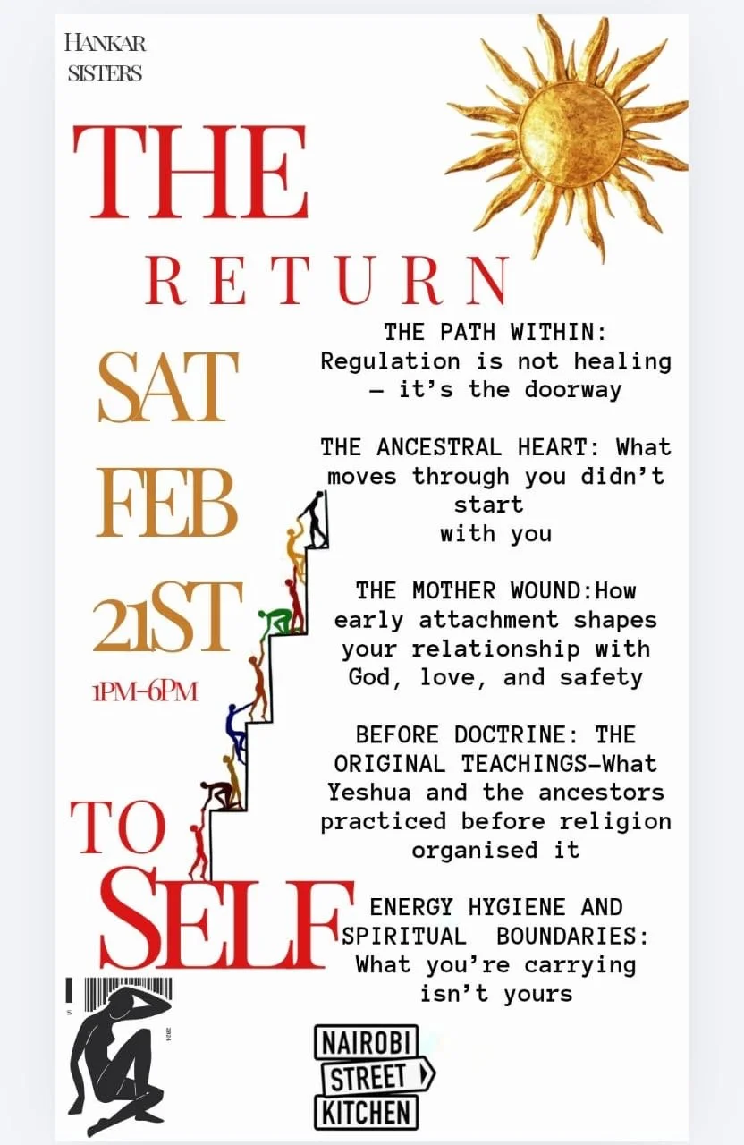 Flyer for Nairobi Street Kitchen event featuring Hankar Sisters