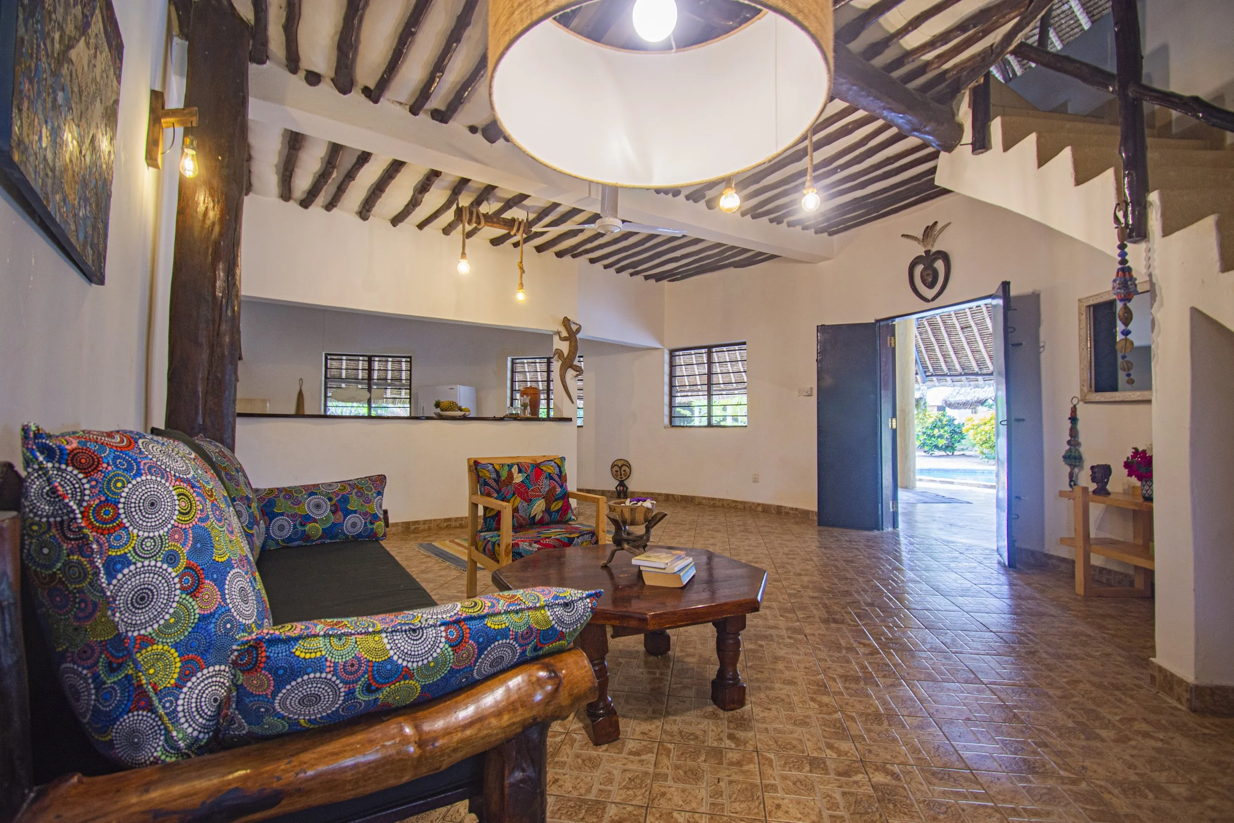 Interior ambiance at House of Afya Diani