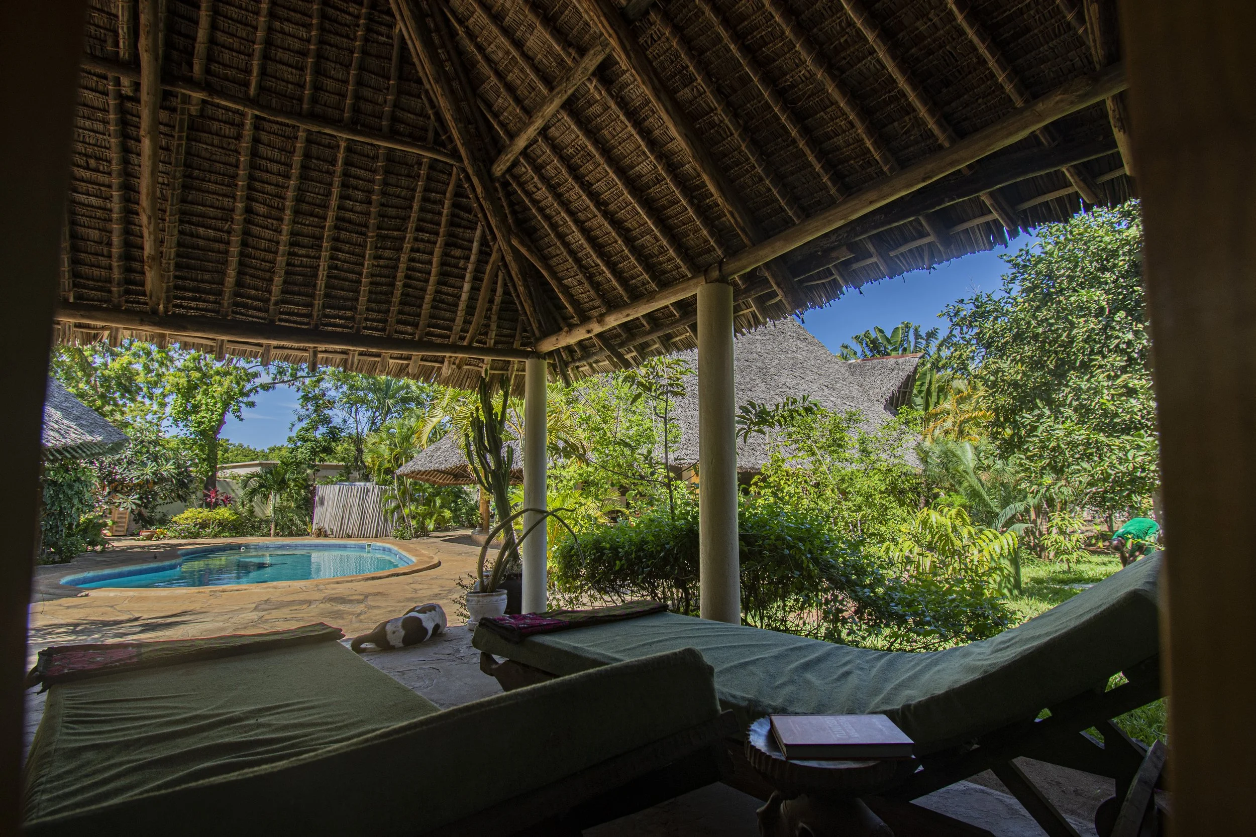 Outdoor setting at House of Afya Diani