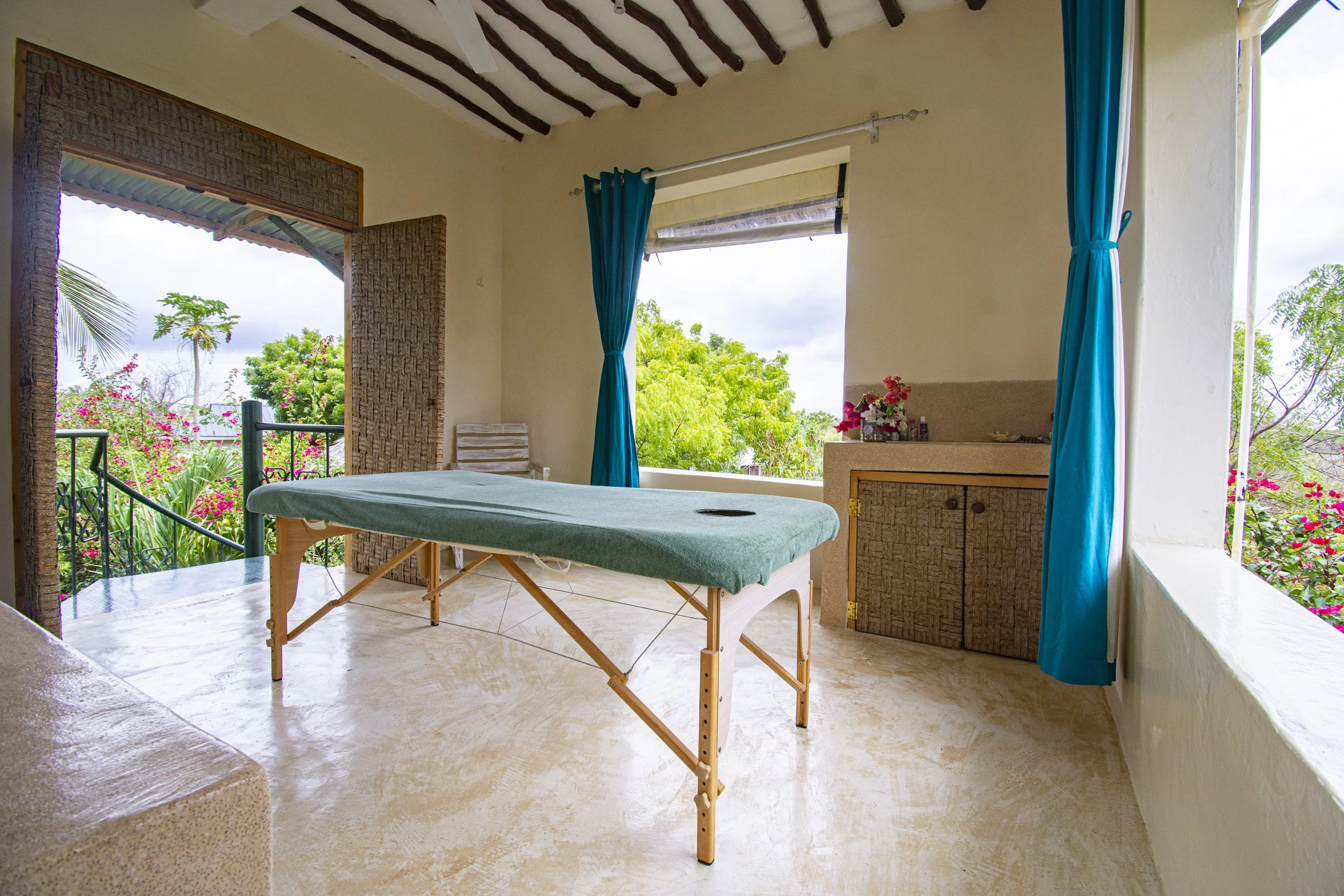 Treatment room at House of Afya