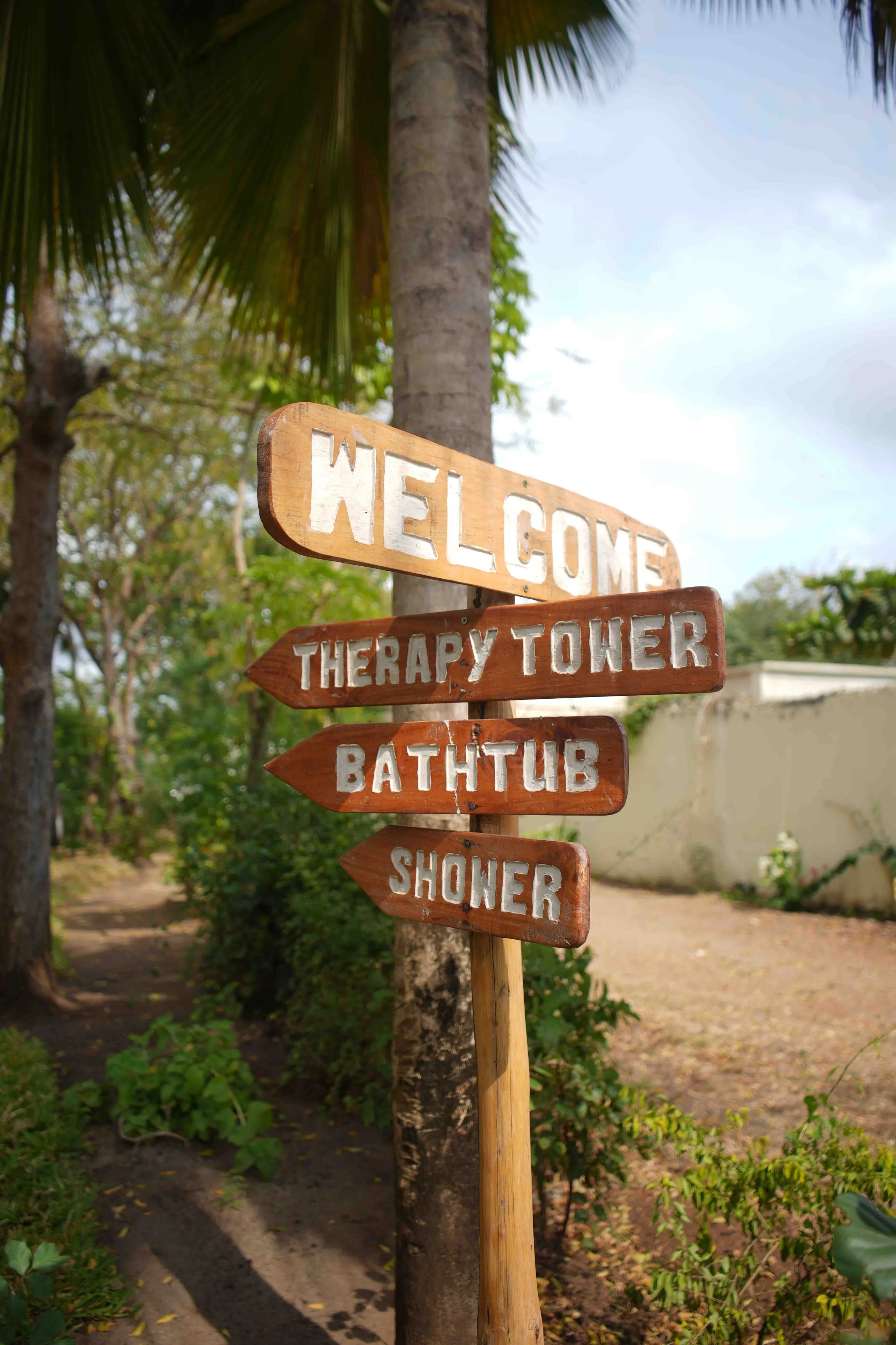 Signage at House of Afya Diani Kenya