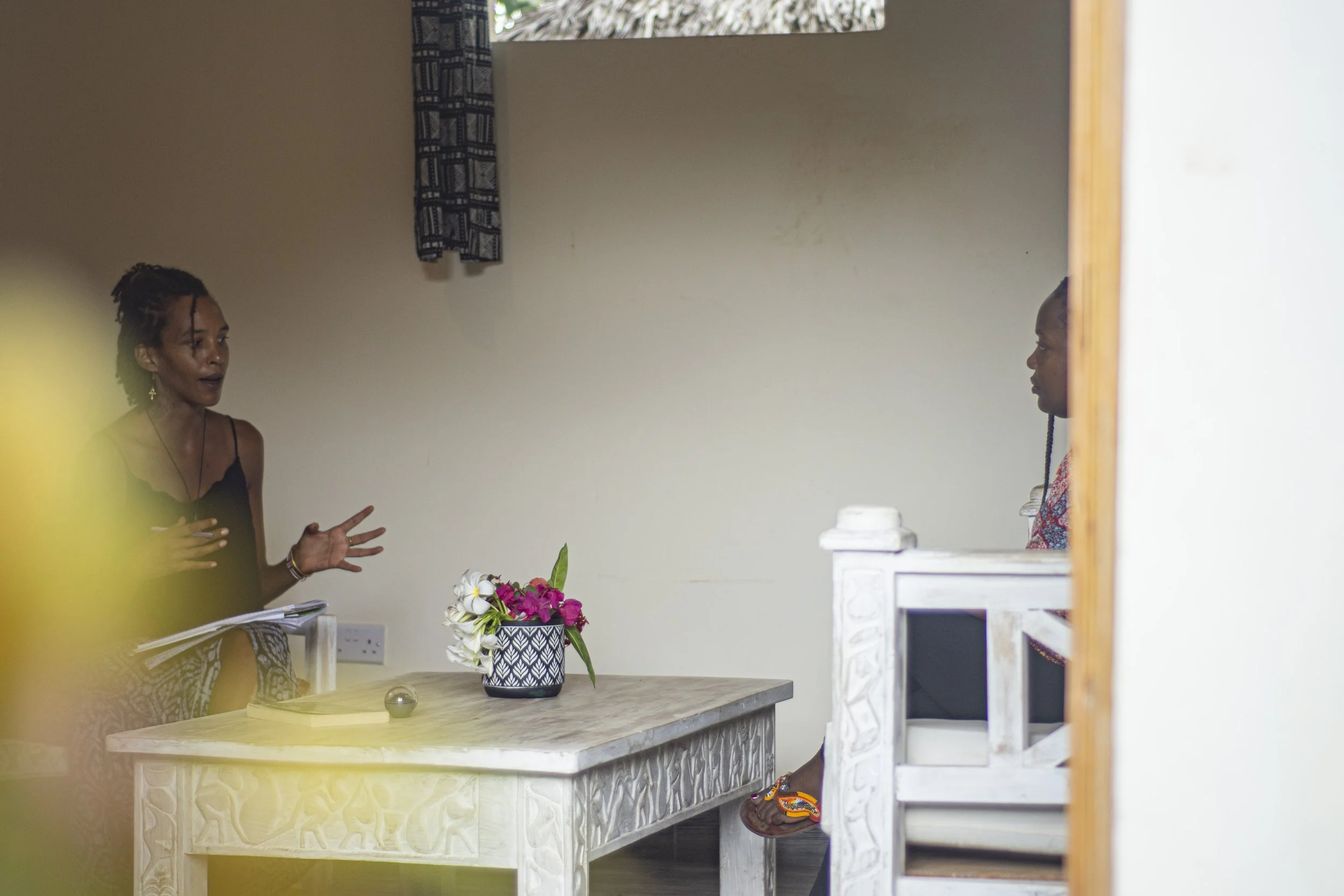 Kaya Hankar nervous system session with client