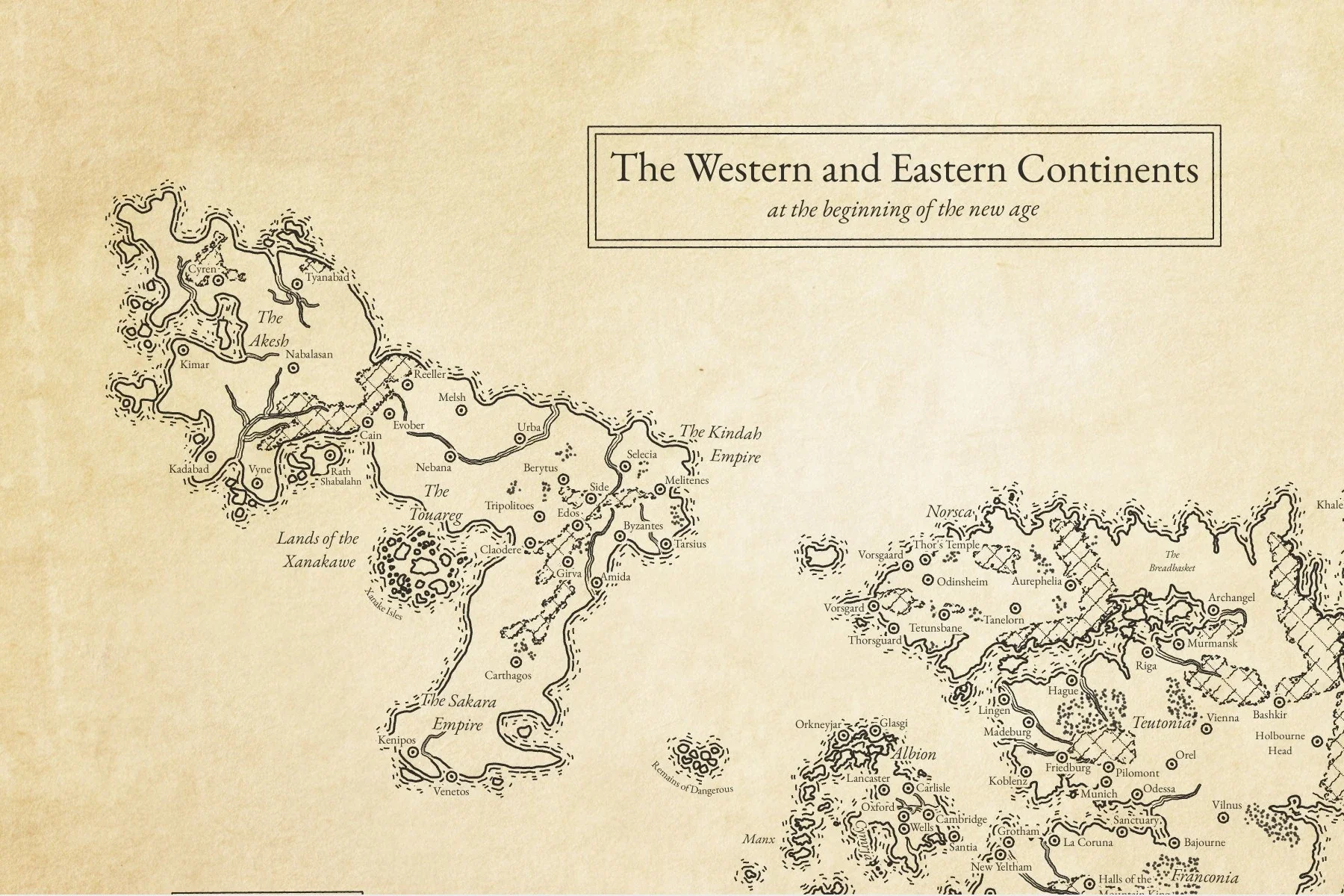 Curious Pastimes World Map Archival Edition