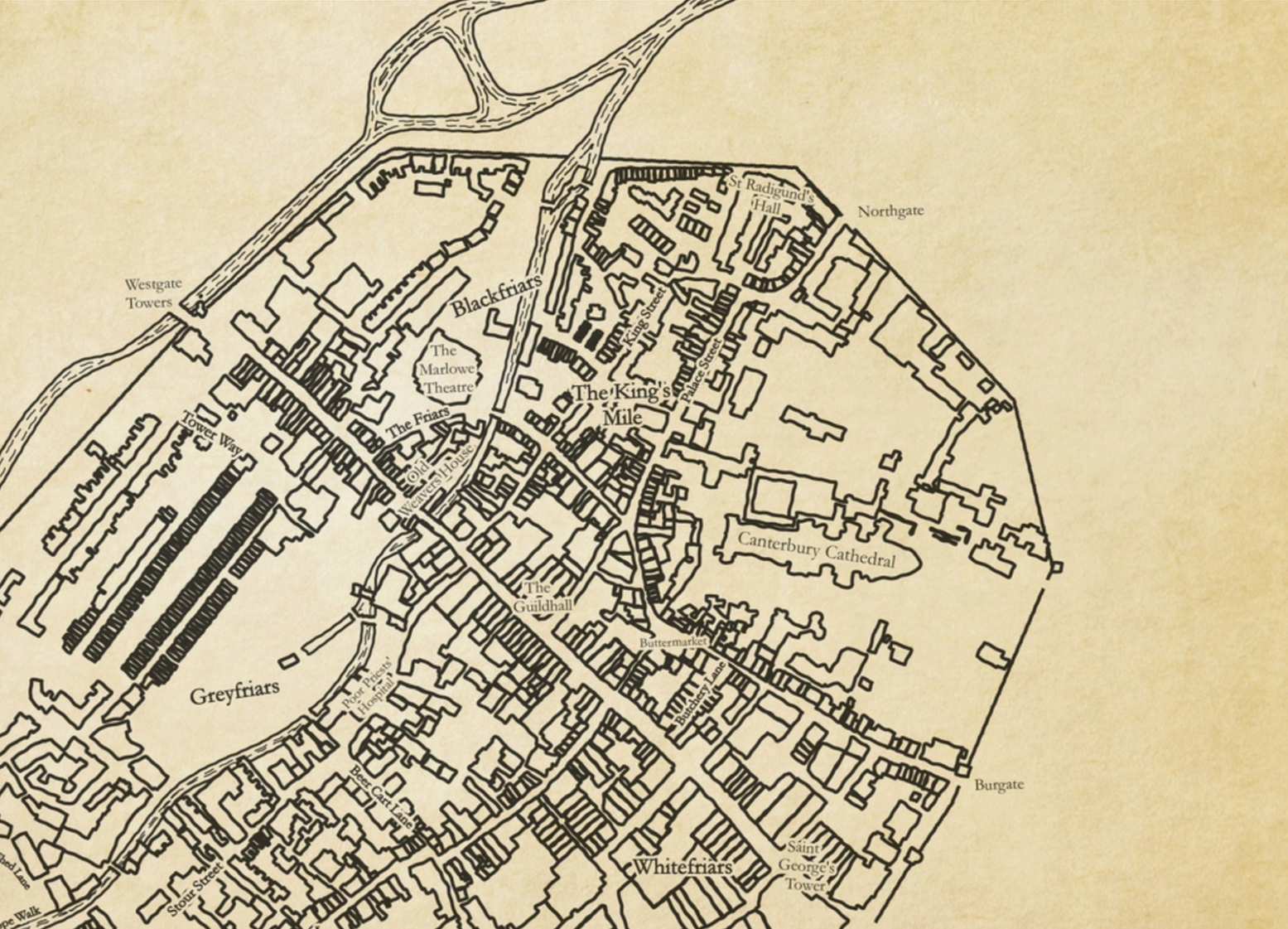 Canterbury+historic+style+city+map+wall+art+dark+wood+crop.png