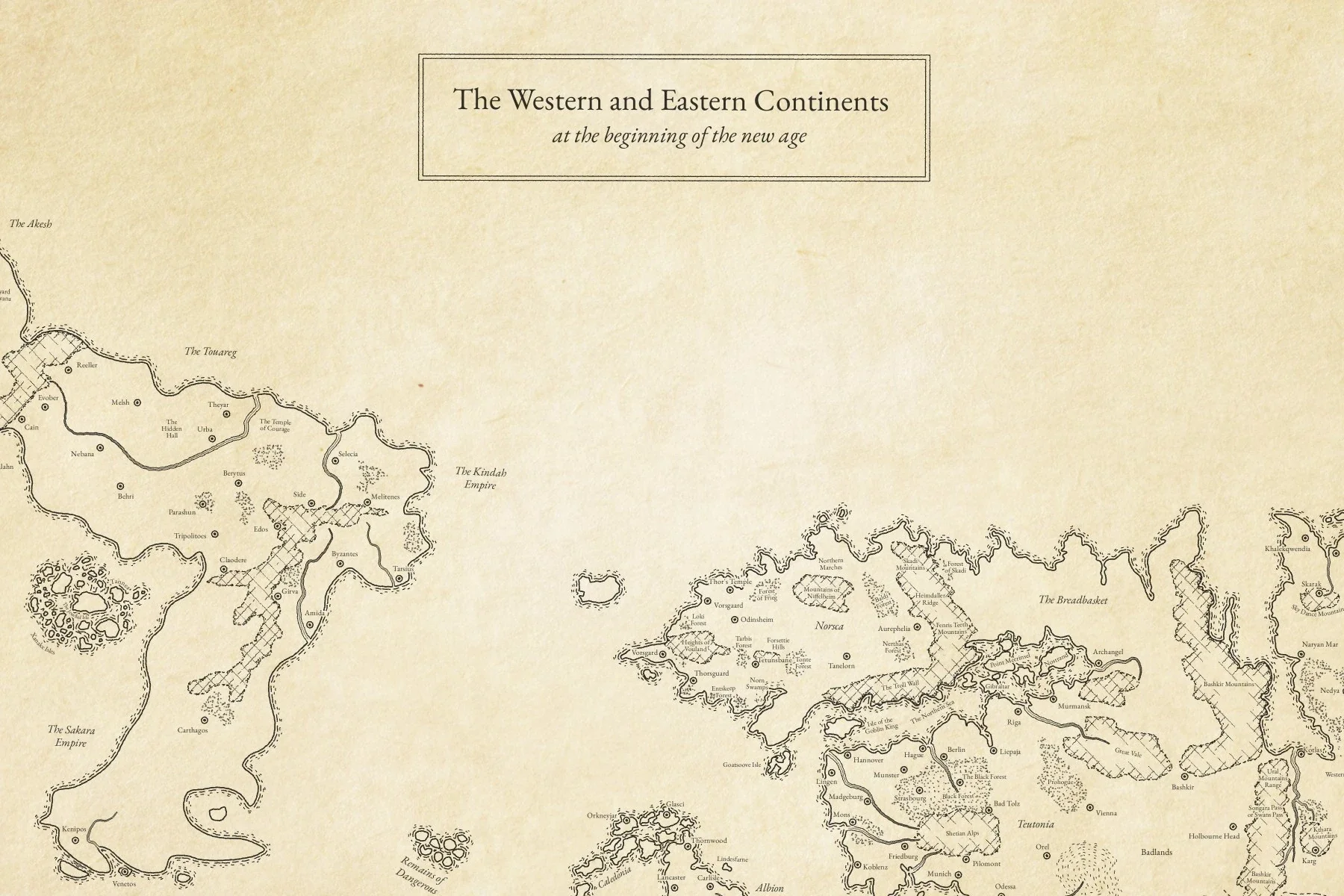 Curious Pastimes Large Canvas World Map