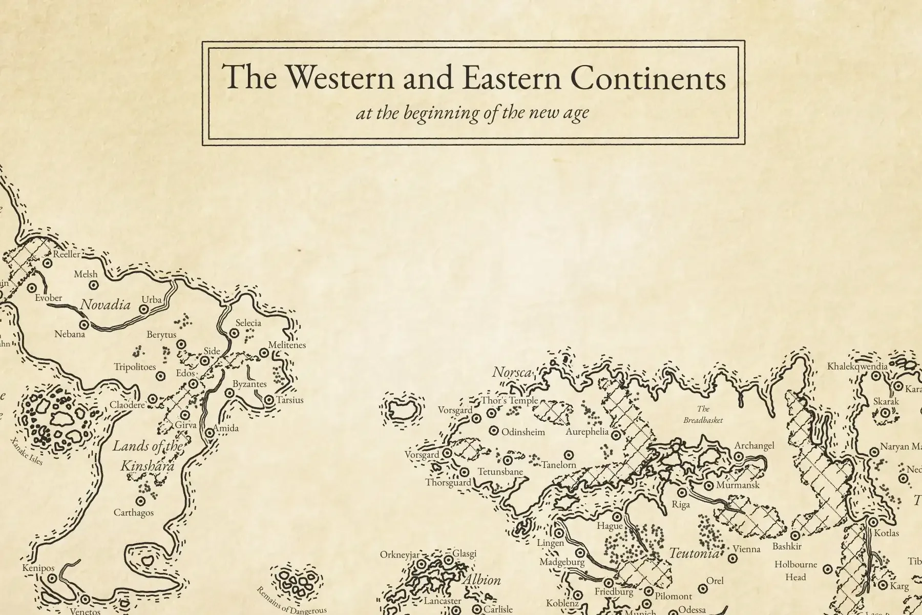 Curious Pastimes World Map Archival Edition