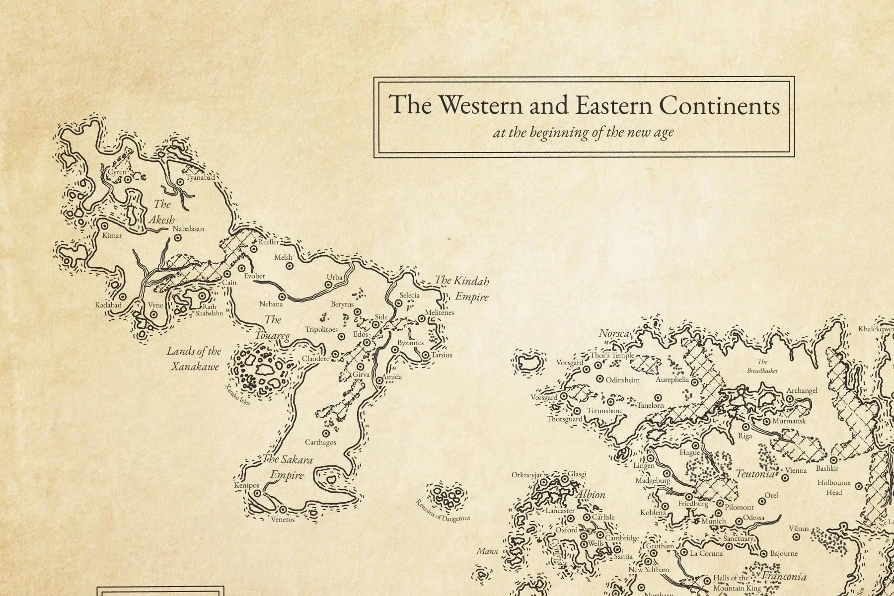 Curious Pastimes World Map Archival Edition