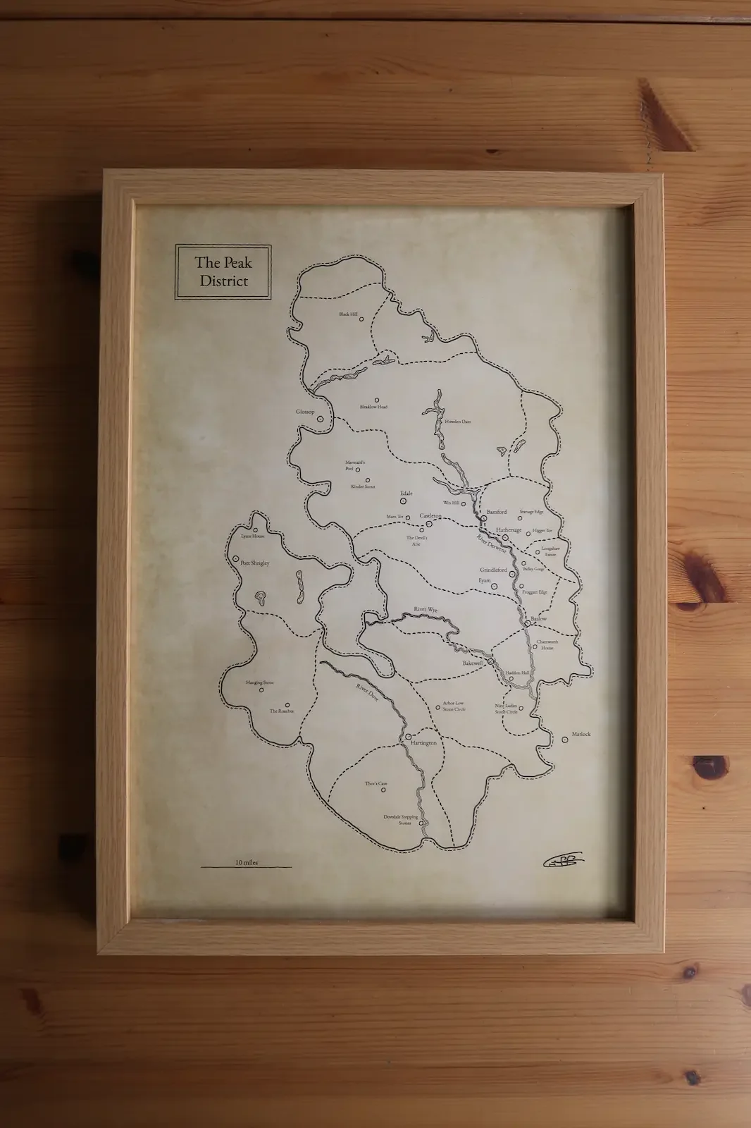 Peak District Vintage Map Large 01.webp