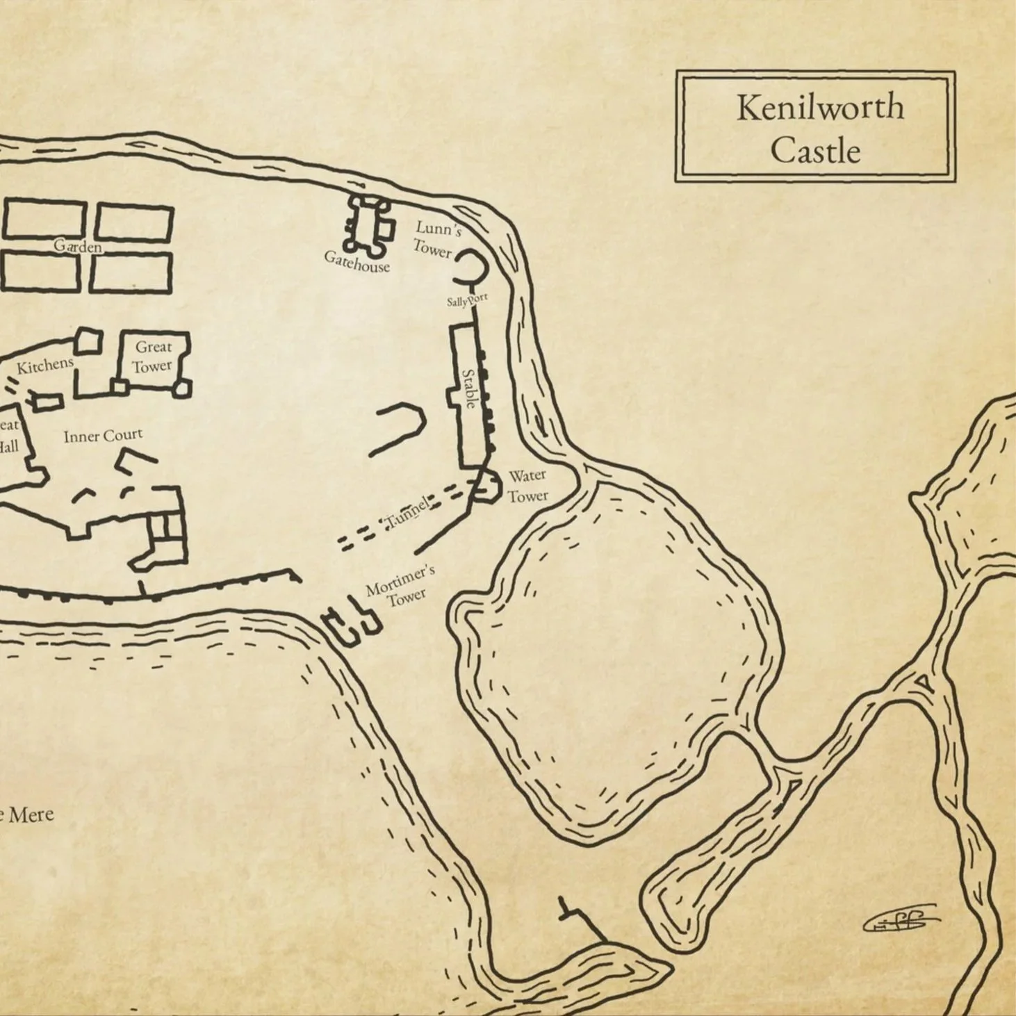 Kenilworth+Castle+Historic+Ruined+Castle+Warwicshire+Map+Wall+Art+Print+Dark+Wood+Frame.jpg