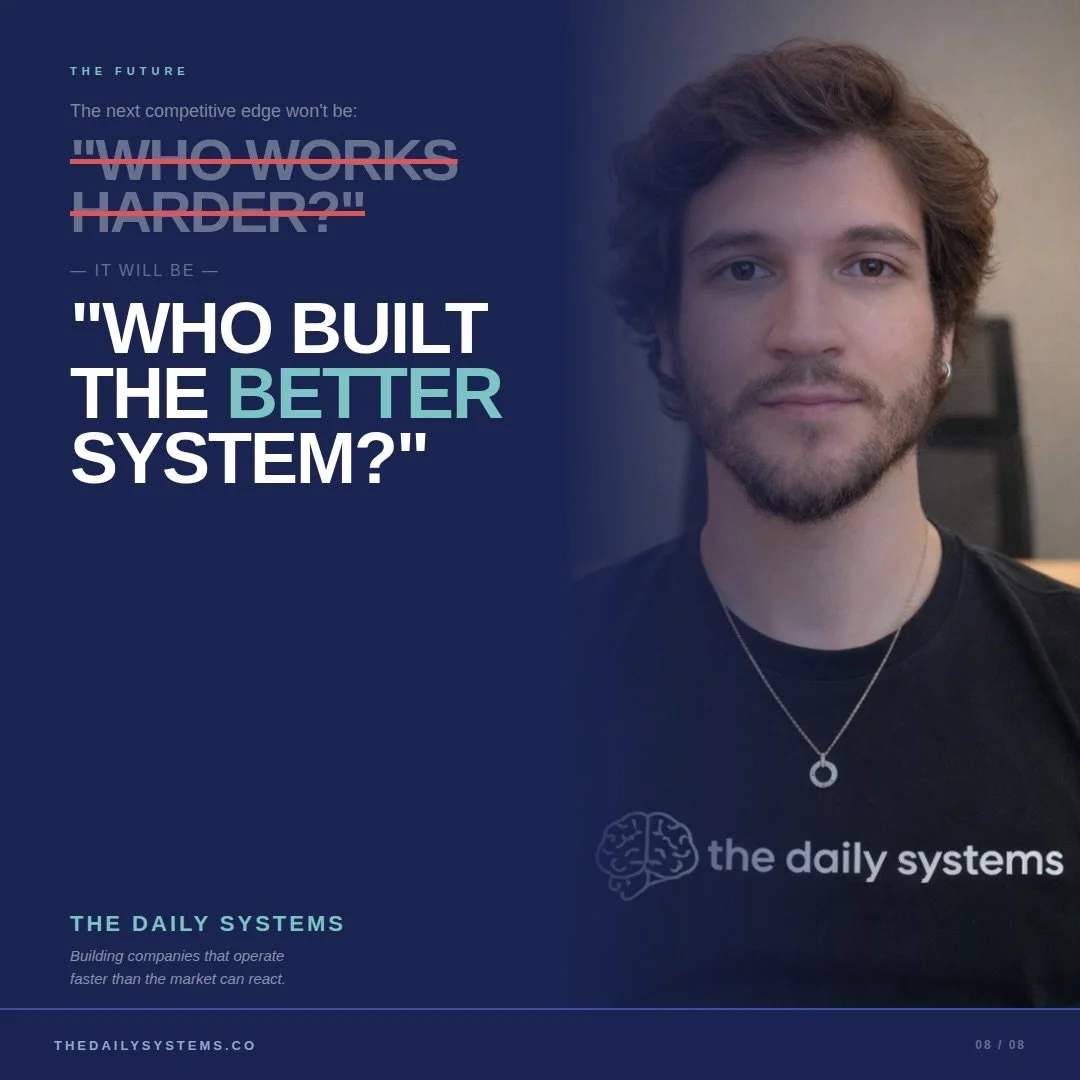 Who works harder? Or maybe that&rsquo;s not the right question nowadays 🤖

Contact us for a free diagnosis ✨

Heysanti@thedailysystems.co