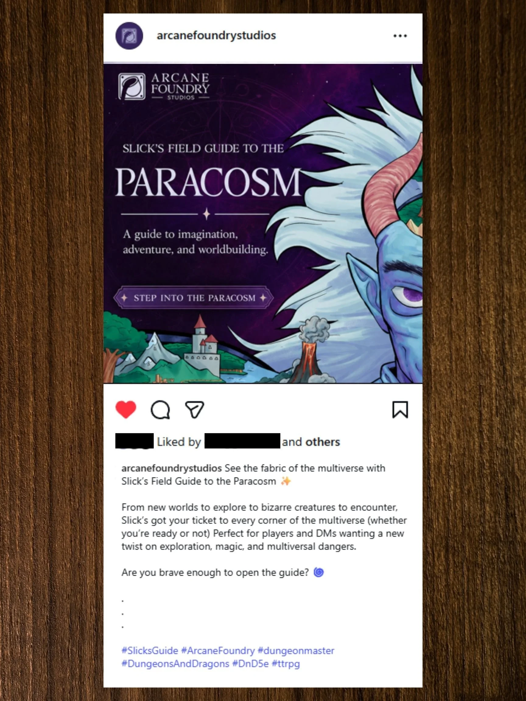 Arcane Foundry Studios social media post.jpg
