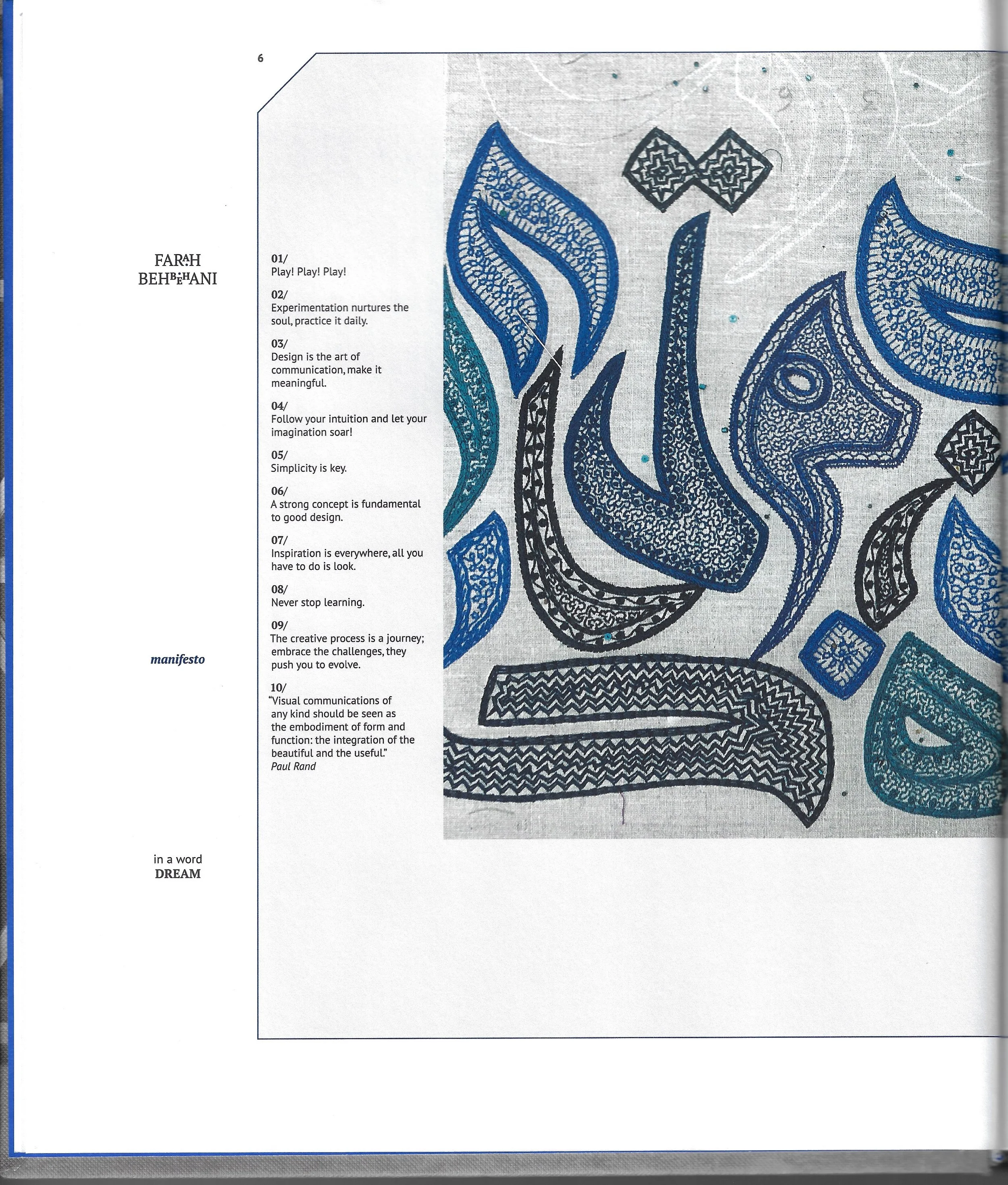 The Design Practices Issue, by Select Magazine. Artist Catalogue, In a Word – Dream, pp. 4–11 (2015). 2.jpeg