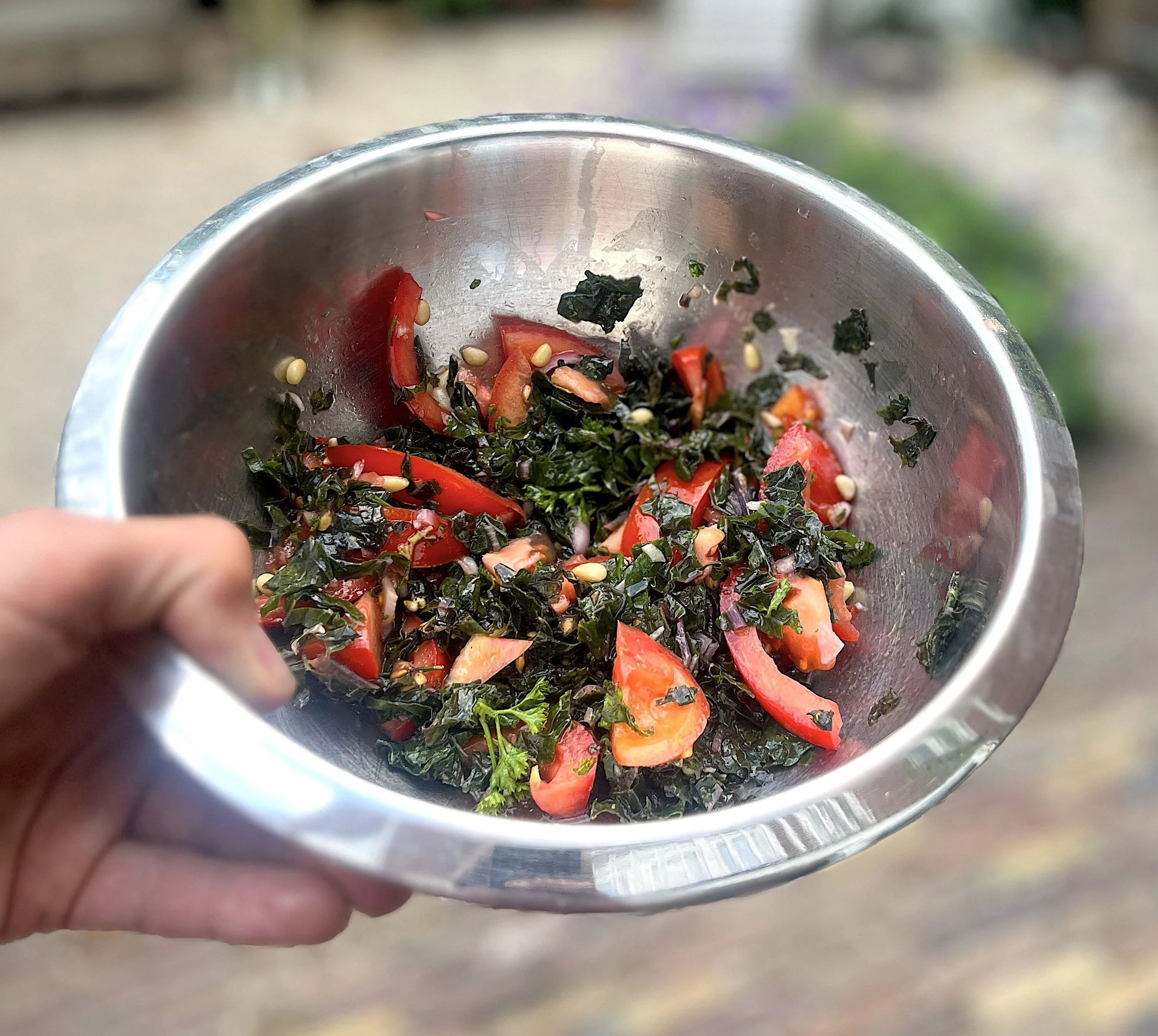 Tomaten-boerenkool salade