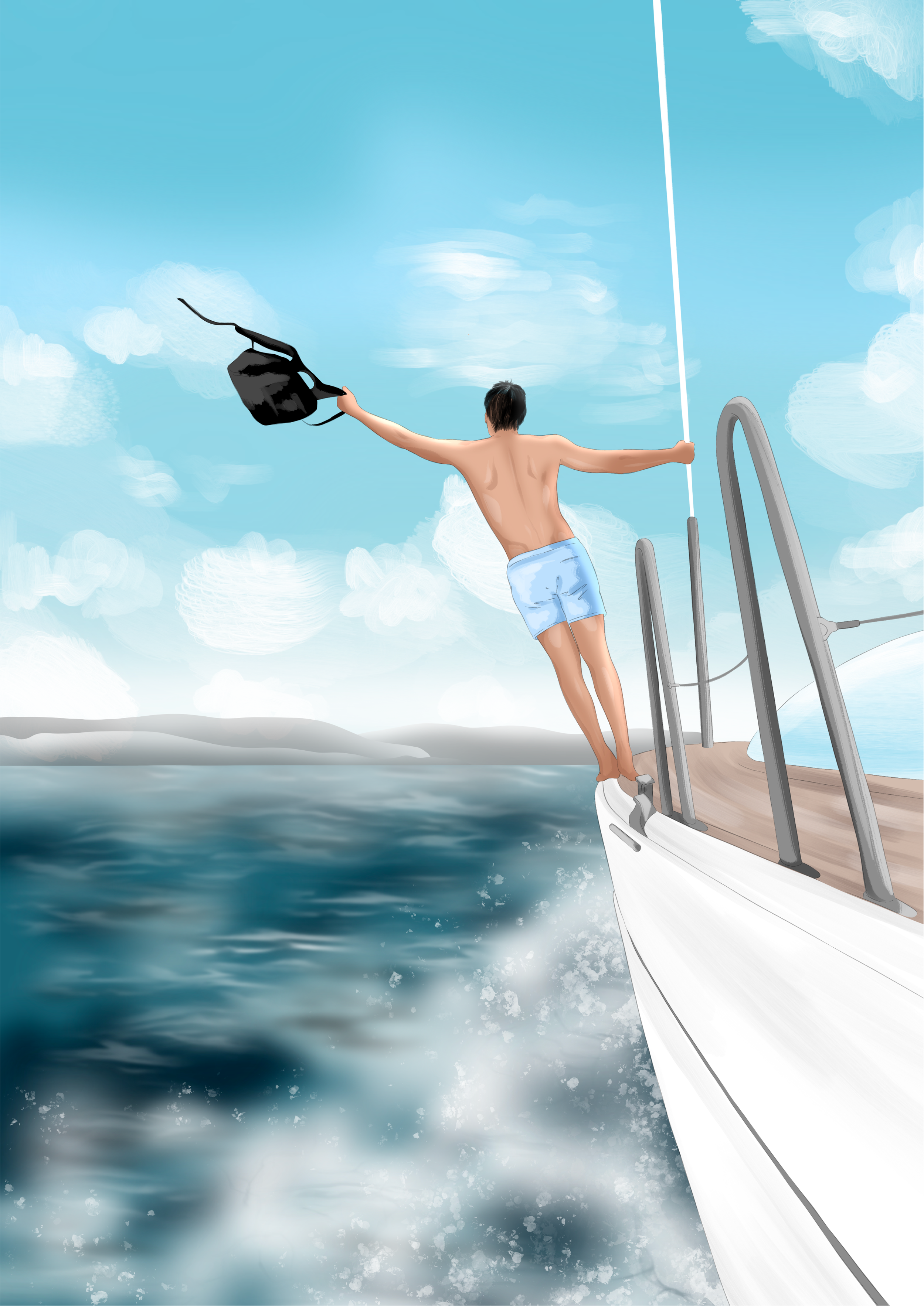 Vacation mode on, man on boad - Lisen Vennesland.png