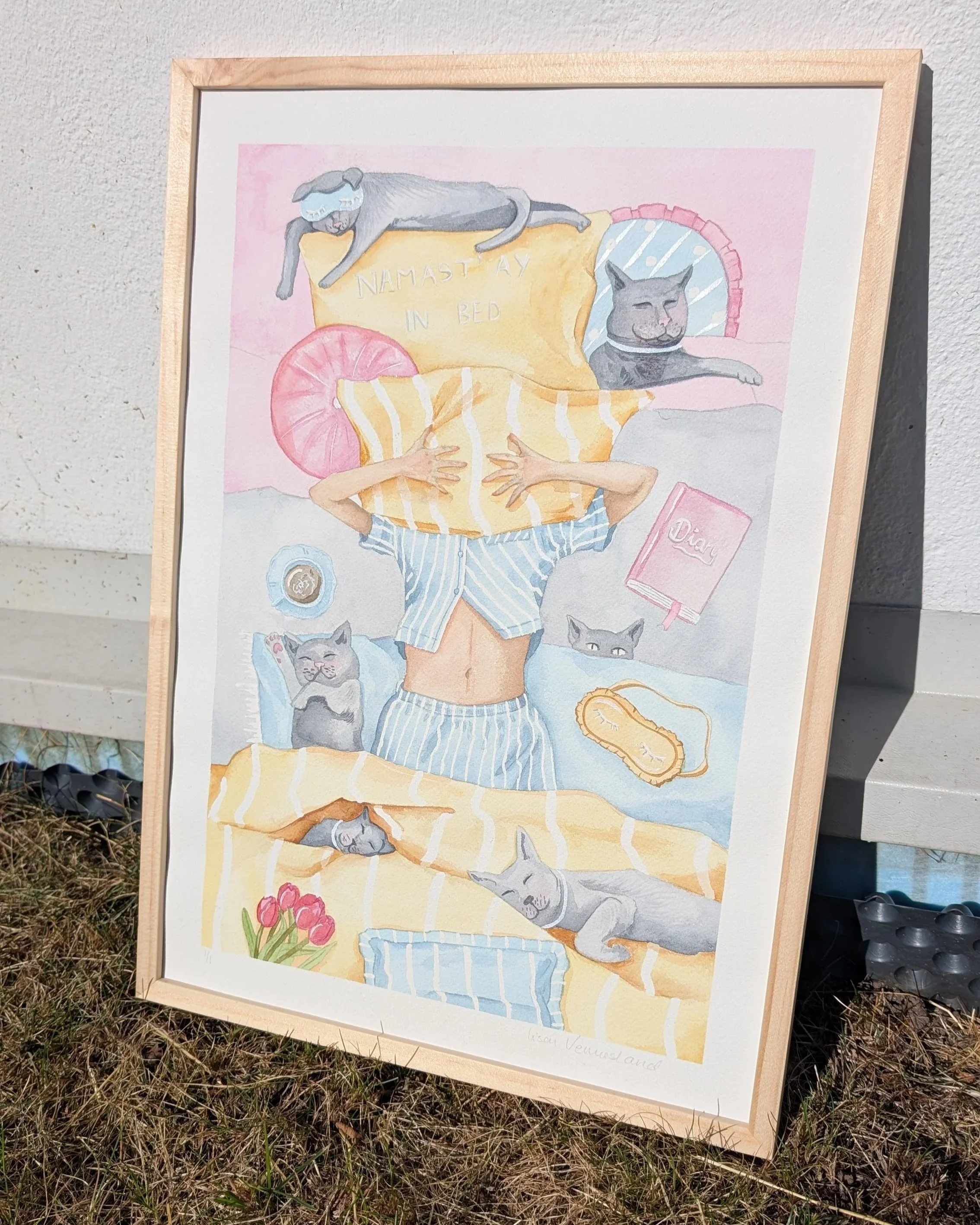 Sleepy cats - ORIGINAL PAINTING