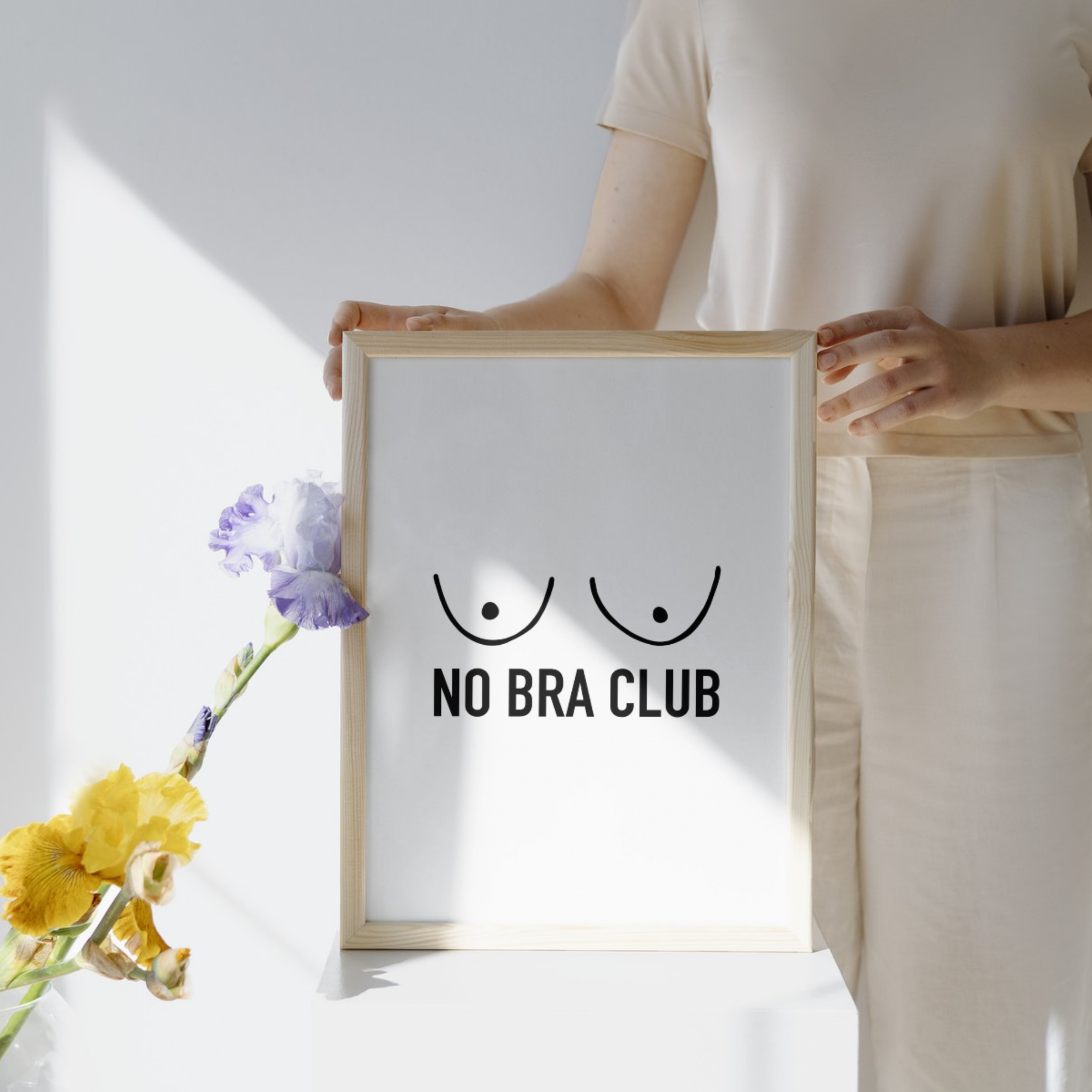 no bra club art print.png