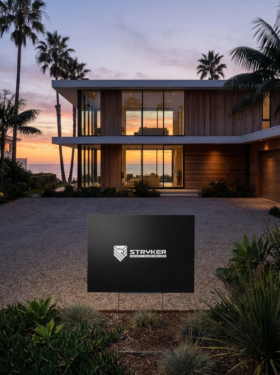 Professional Security Services & Private Residential Security for Luxury High-End Home near Calabasas, Woodland Hills, Malibu & Los Angeles. Armed Security and Unarmed Security.