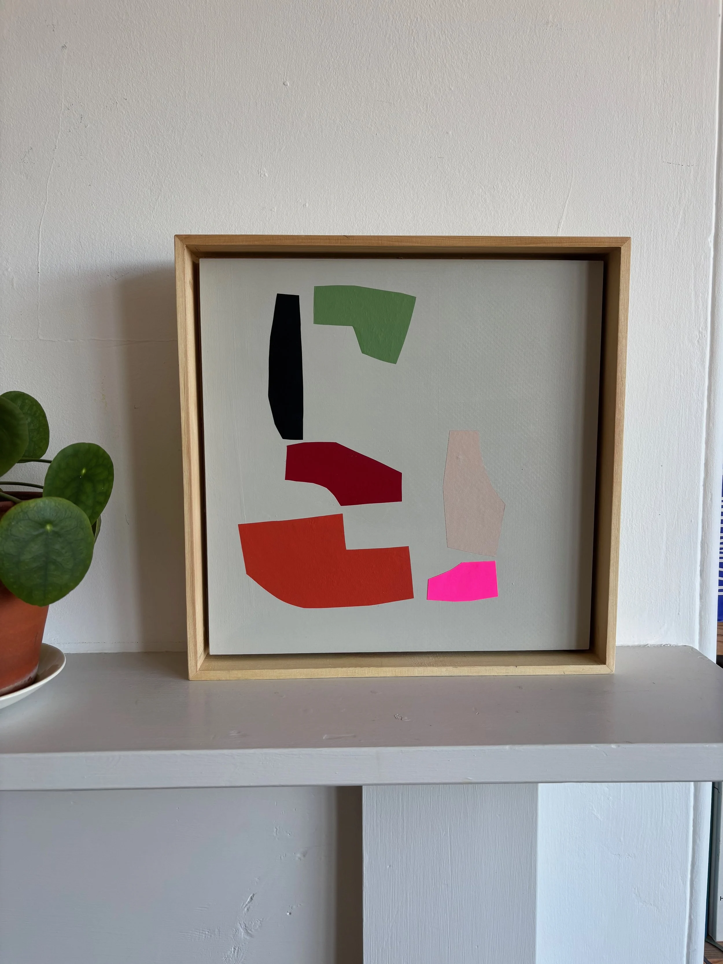 Collage with Red & Green