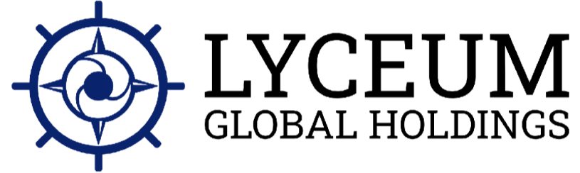 Logo with a ship's helm and a helix design inside, accompanied by text that reads 'IES Marine'}