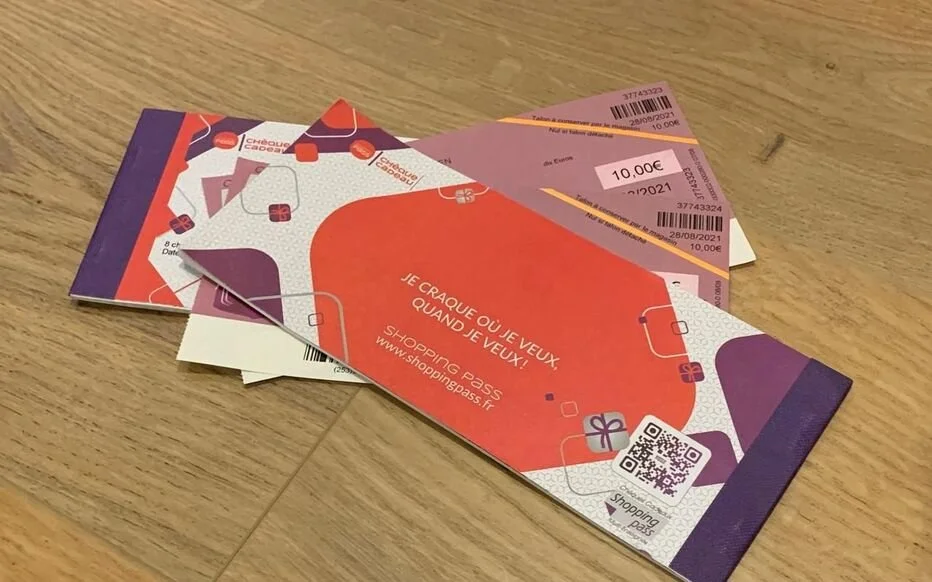 Carnet de 10 chèques cadeaux de 10€