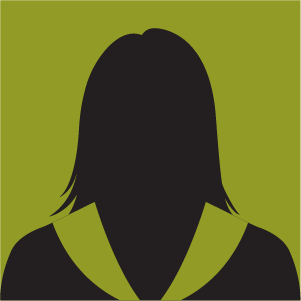 Silhouette d'une personne avec un fond vert dégradé