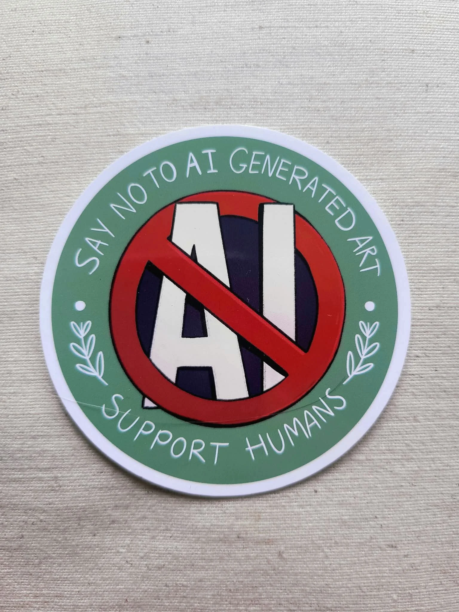 Say No to AI Sticker