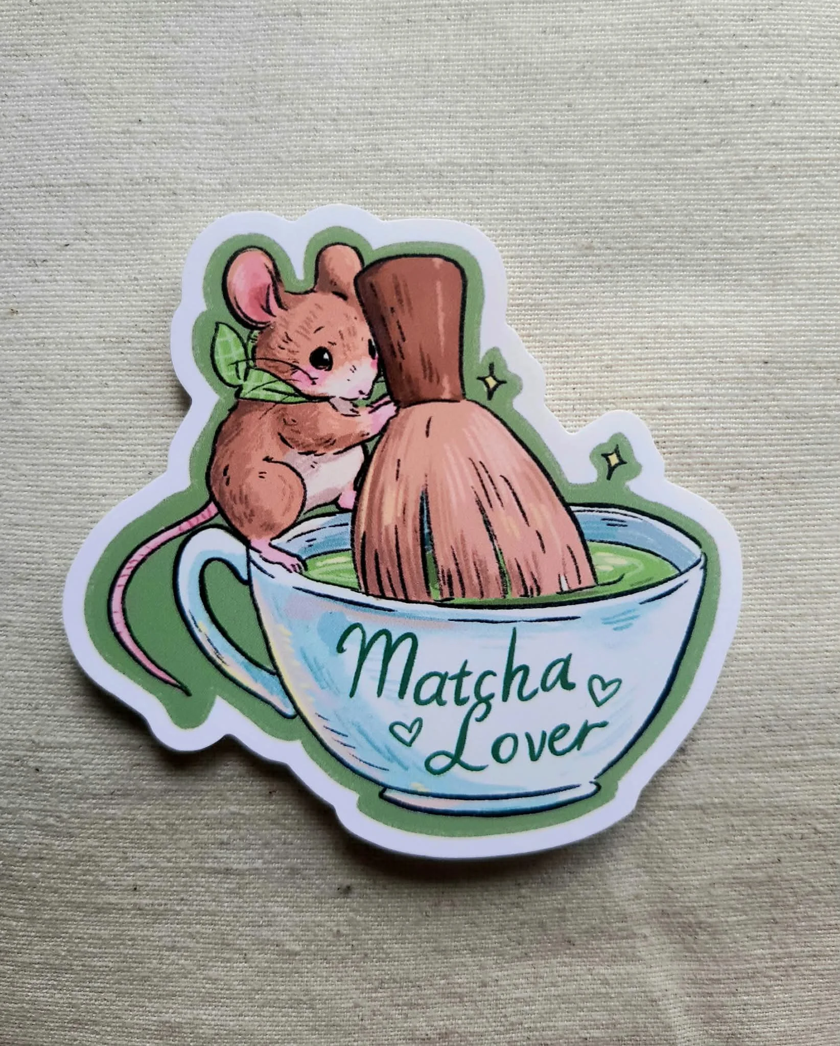 Matcha Lover Mouse Sticker