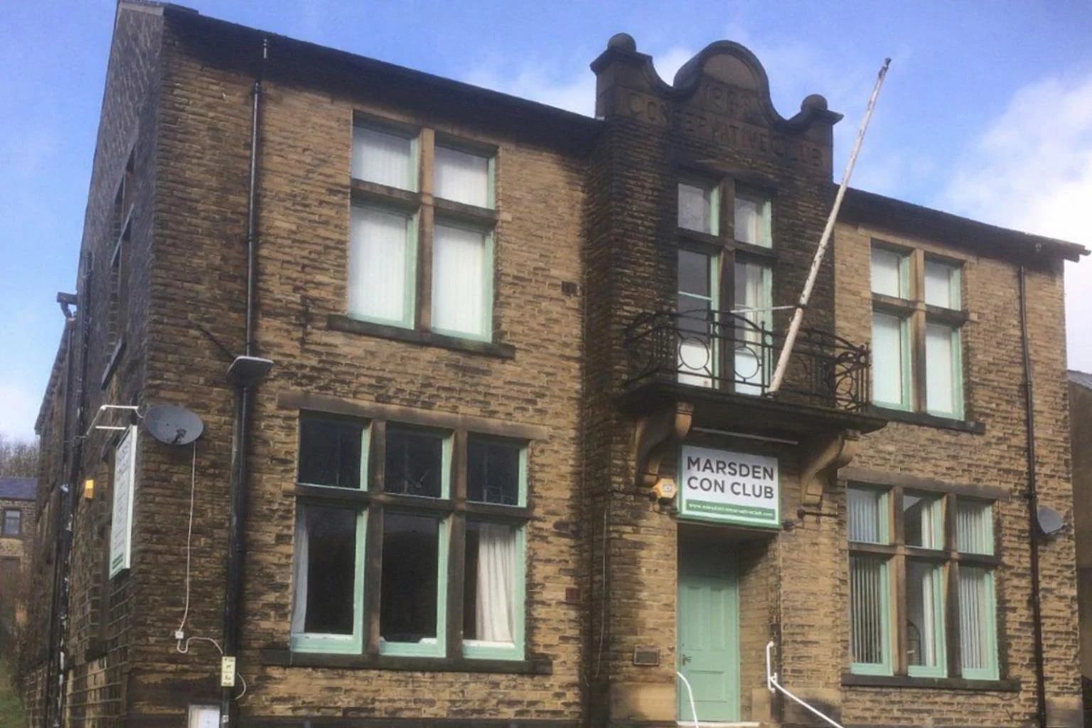 The outside of the Marsden Conservative Club in Marsden, West Yorkshire.