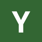 White letter 'Y' on a green background.